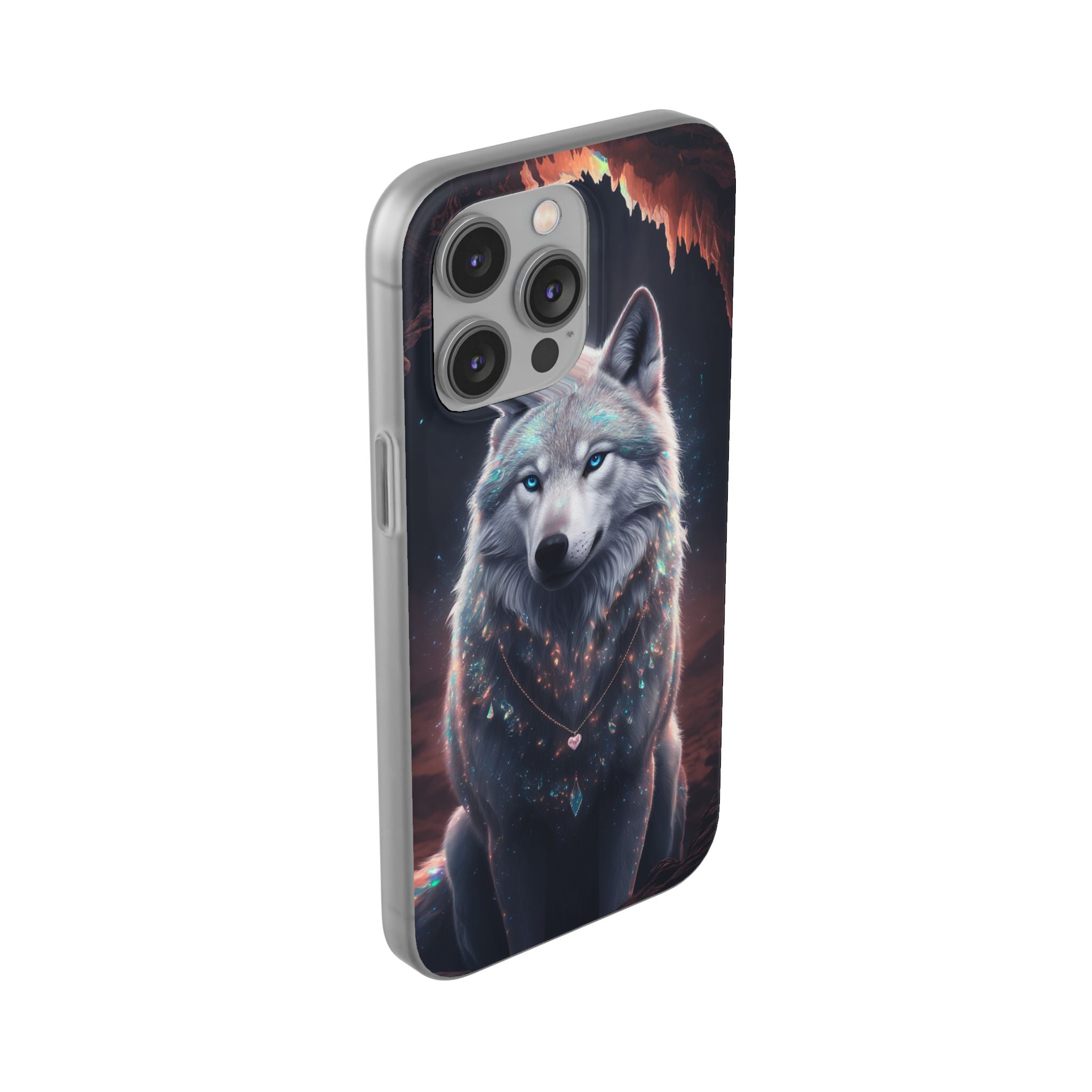 Majestic Guardian Wolf - Flexi Case Apple iPhone