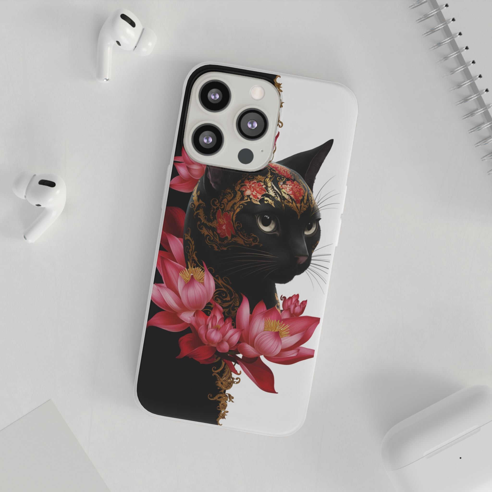Yin & Yang Mystic Cat - Flexi Case Apple iPhone Case