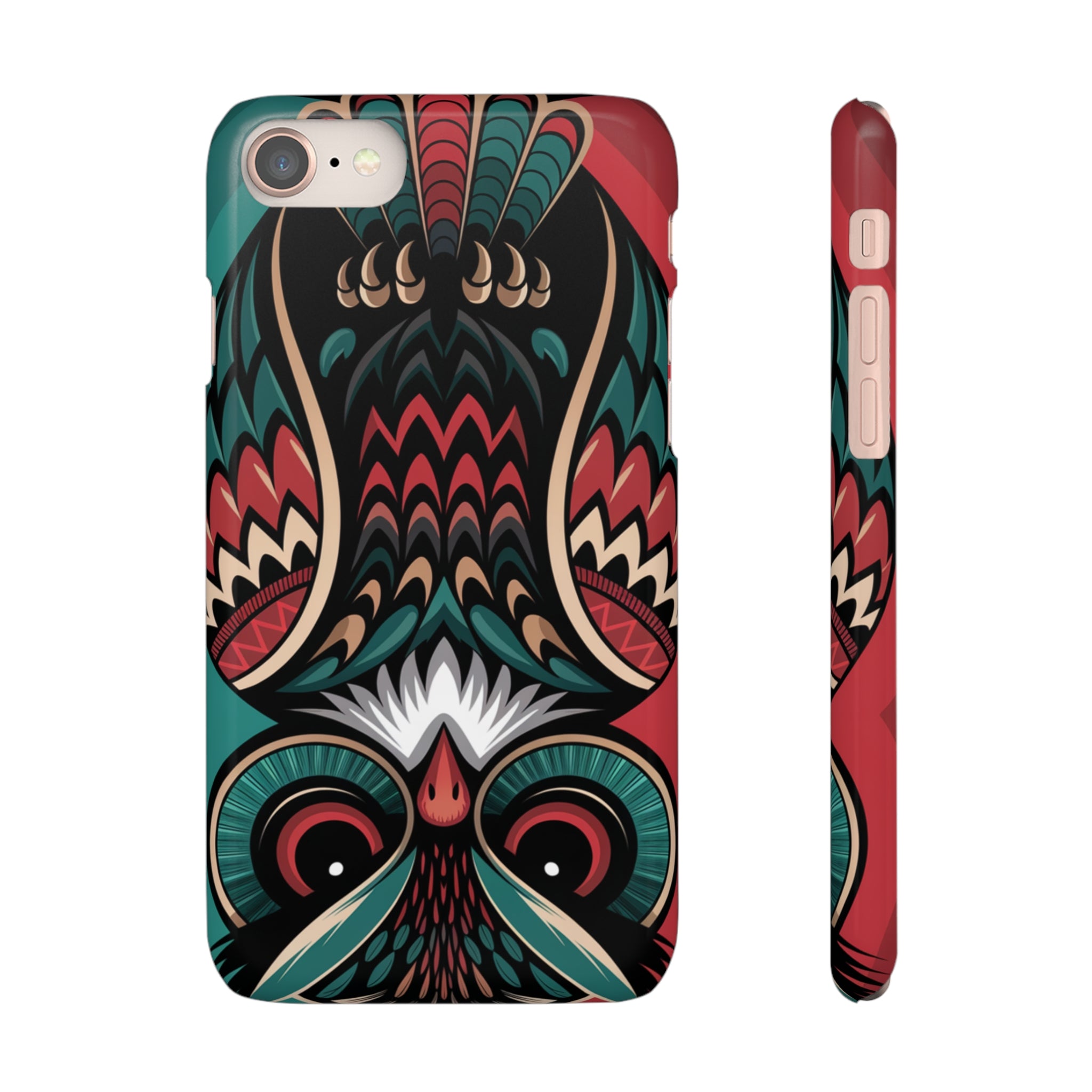 Majestic Haida Native American Owl - Snap Case Apple iPhone Case