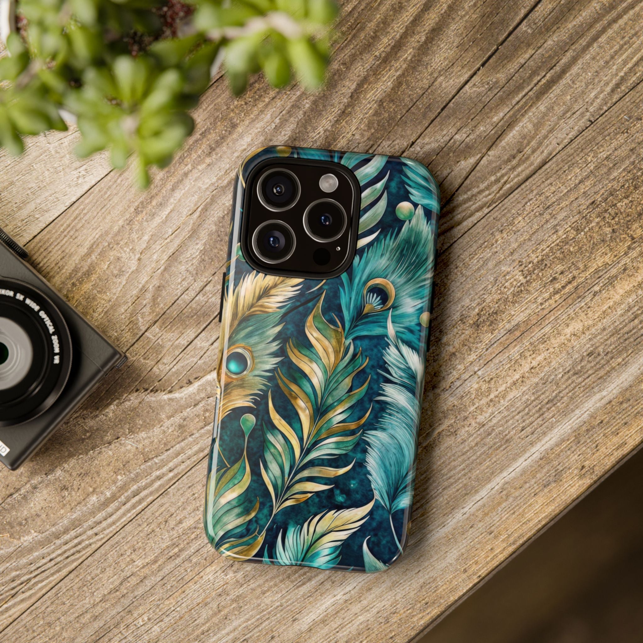 Peacock Feathers - Tough Guard Apple iPhone Case
