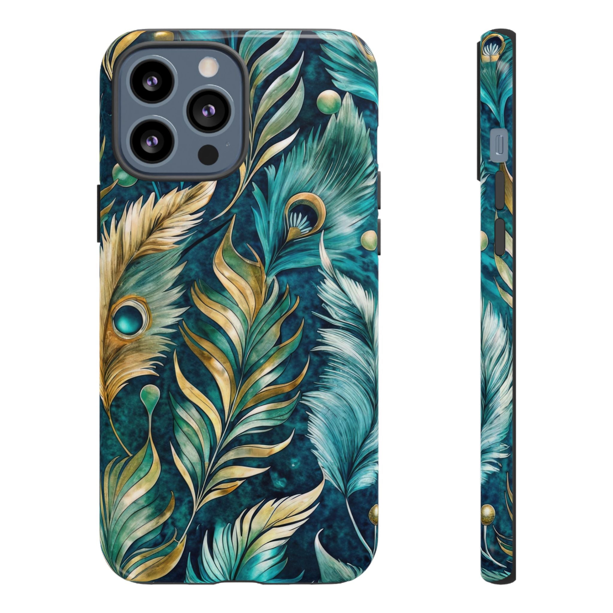 Peacock Feathers - Tough Guard Apple iPhone Case