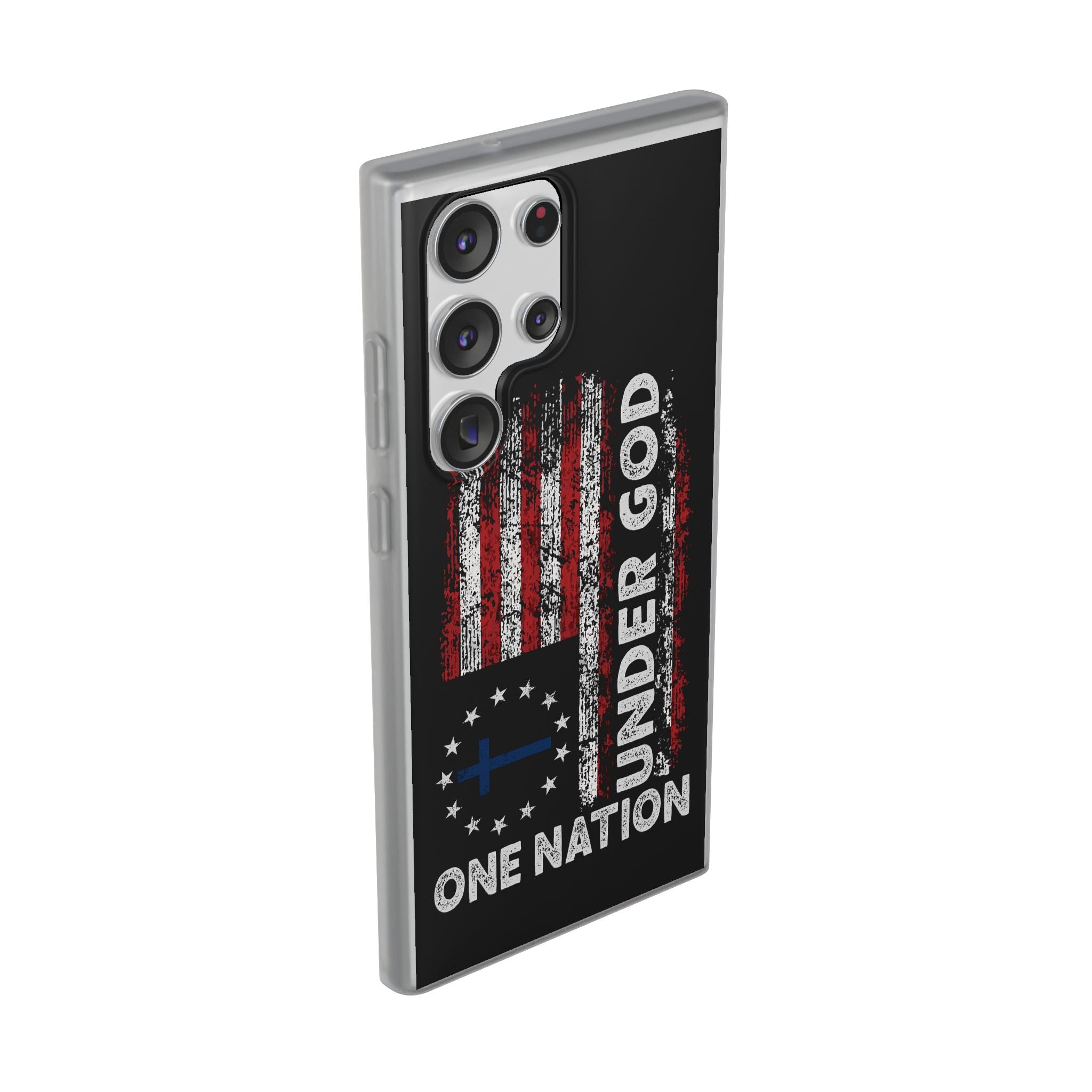 One Nation Under God American Flag - Flexi Case Samsung Galaxy Case