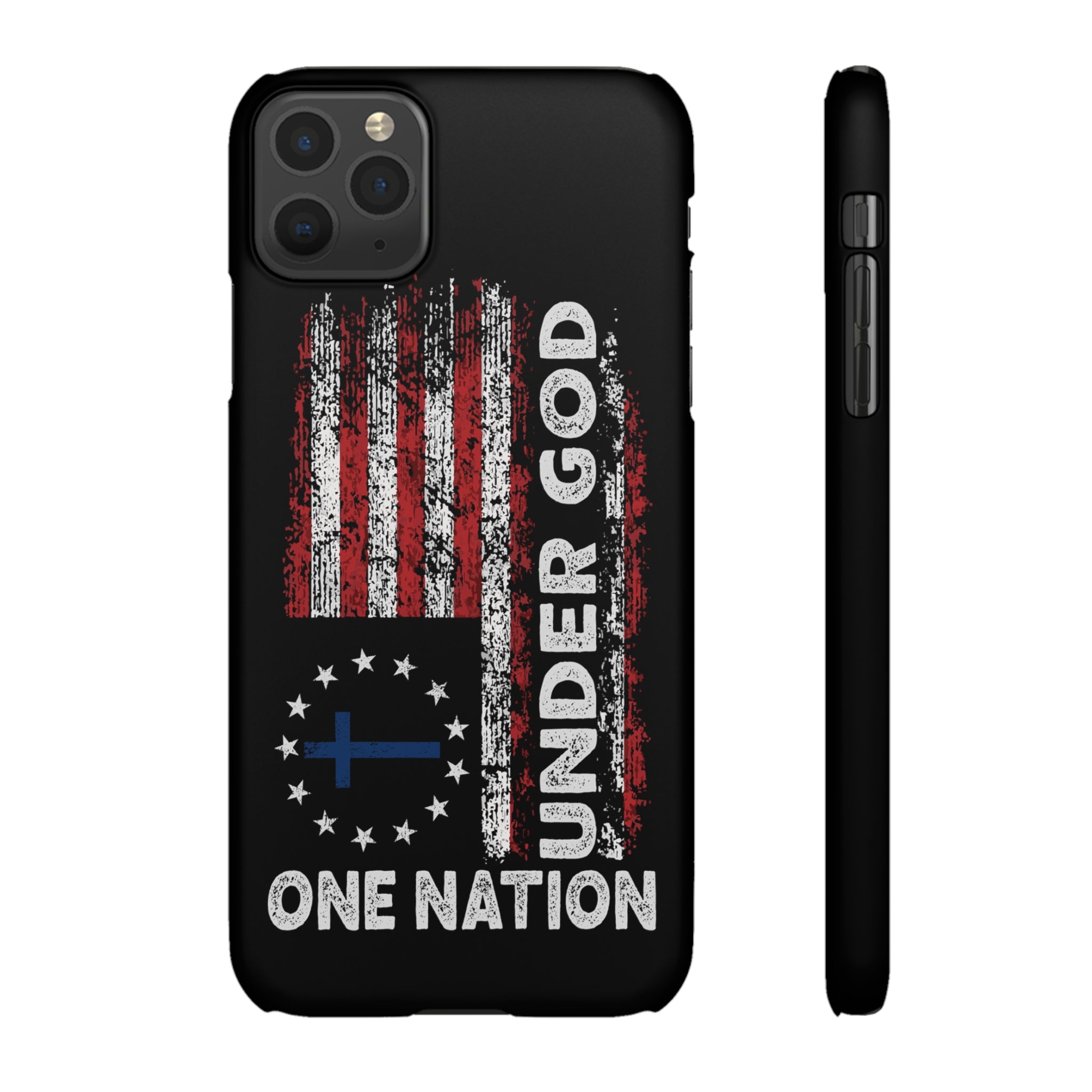 One Nation Under God American Flag - Snap Case Apple iPhone Case