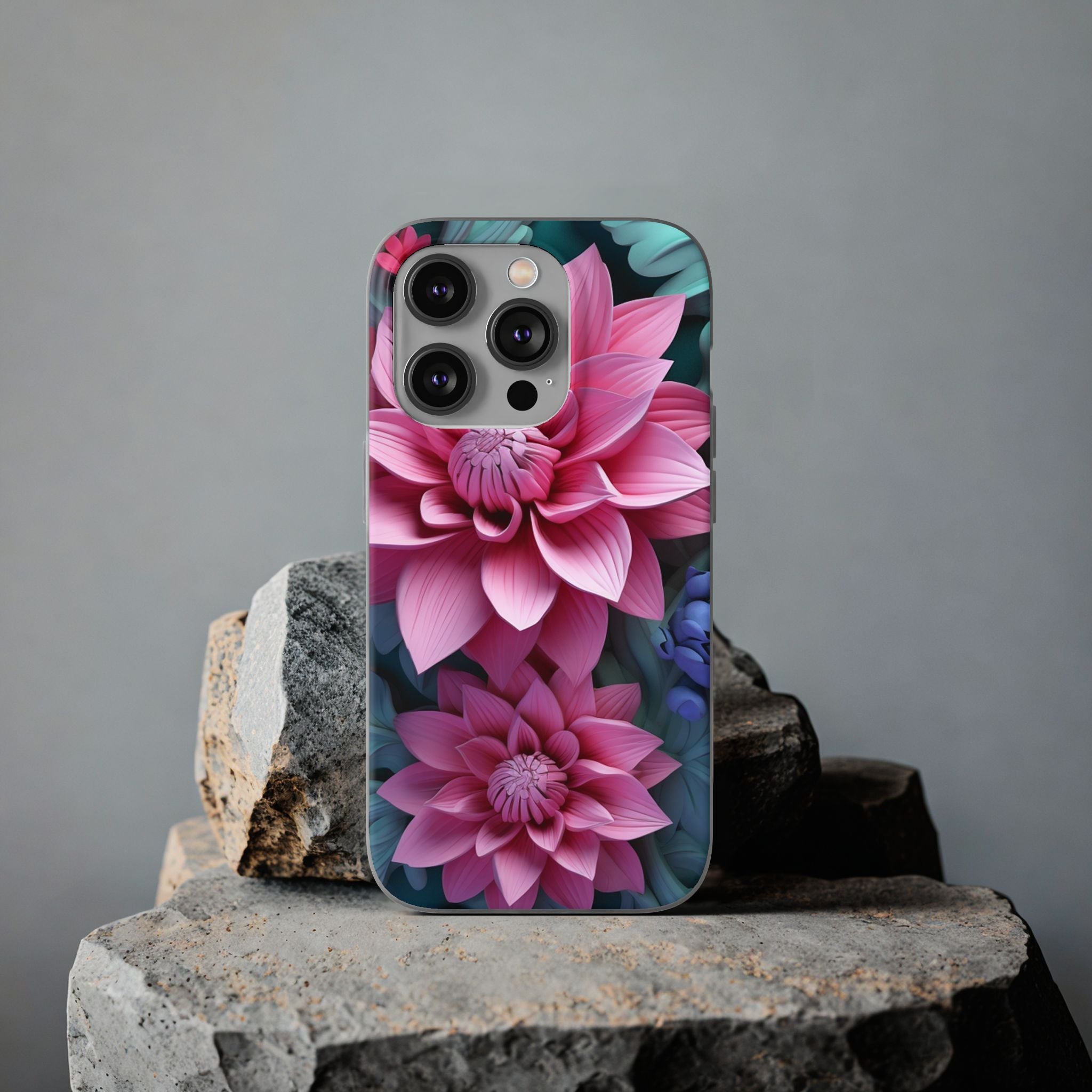 Tropical Pink Flower Flexi Case - Apple iPhone Case