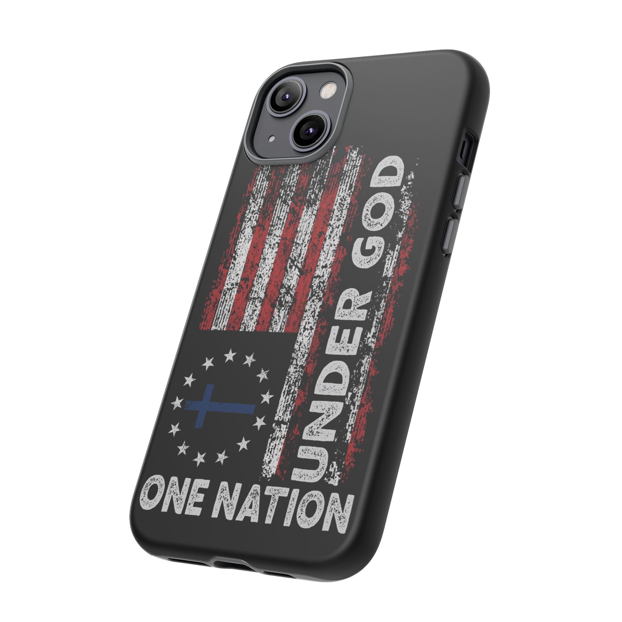 One Nation Under God American Flag - Tough Guard Apple iPhone Case