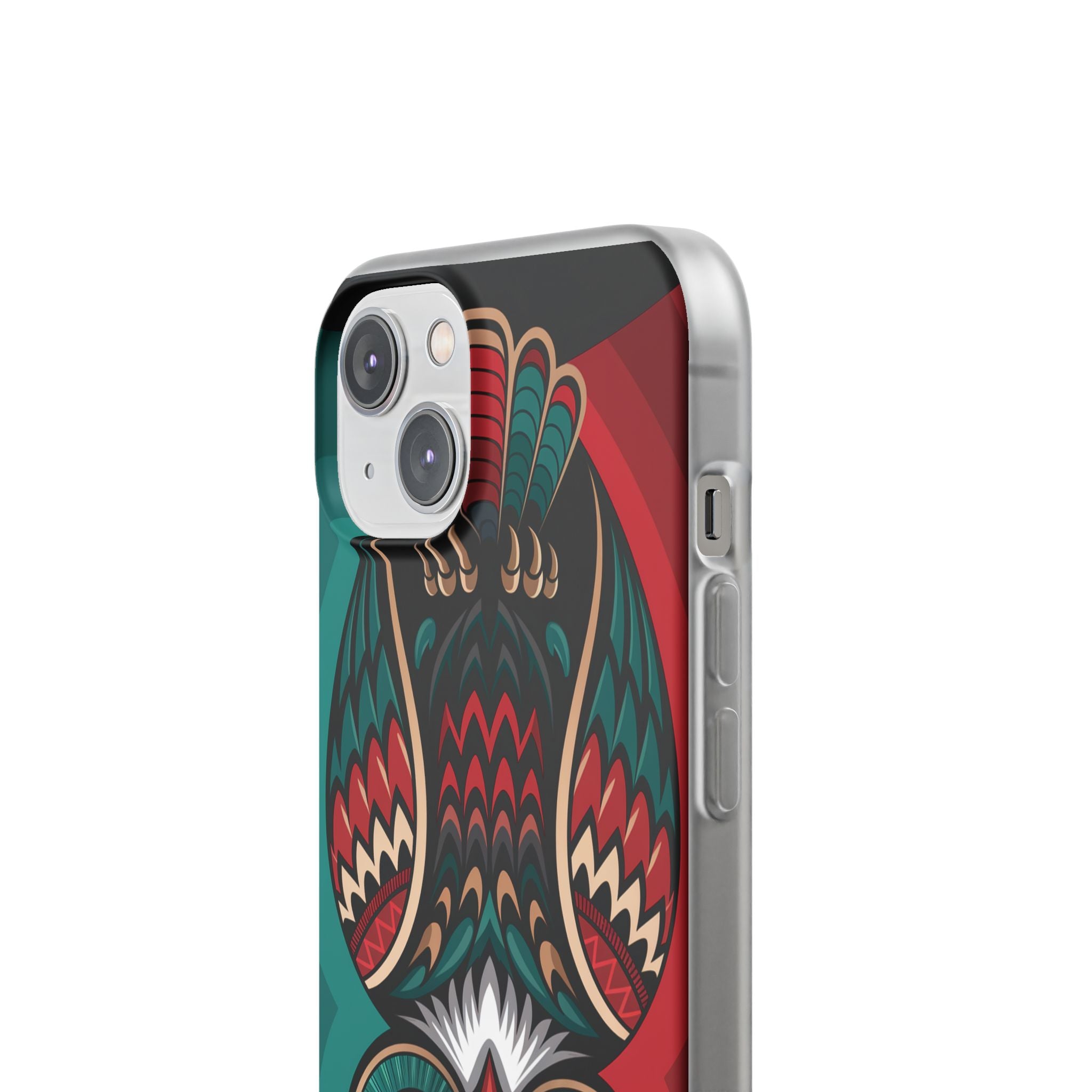 Majestic Haida Native American Owl - Flexi Case Apple iPhone Case