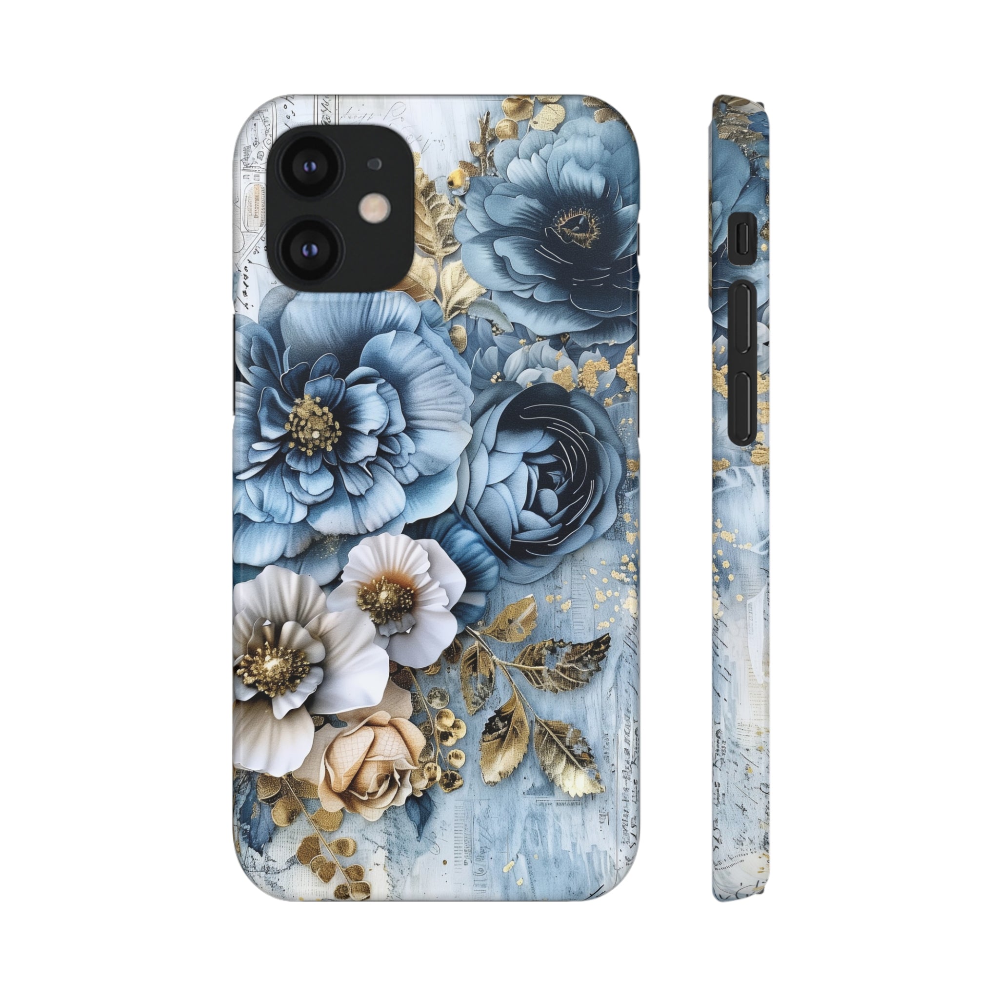 Blooming Blue Floral Bouquet Snap Case - Apple iPhone Case