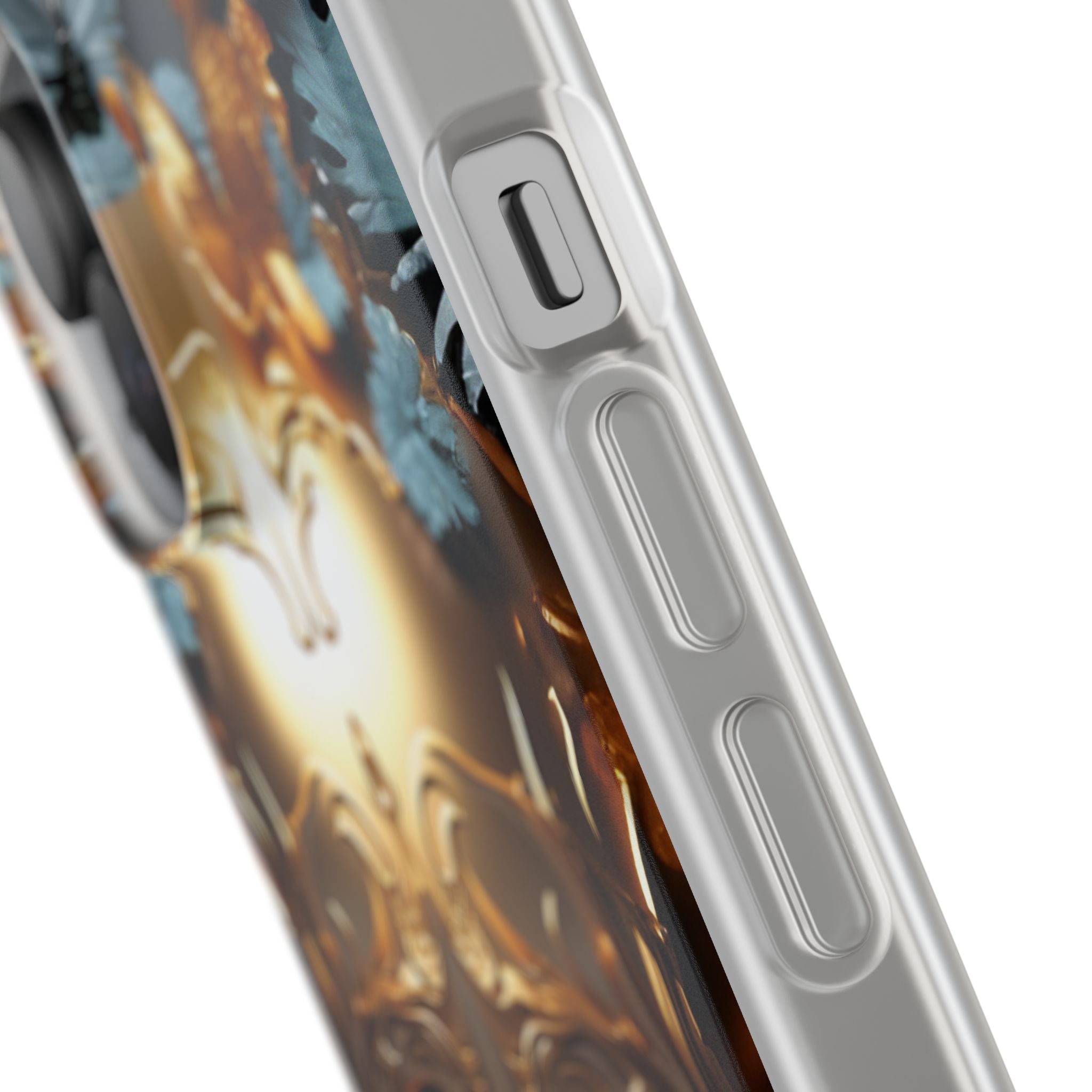 Golden Skull Floral & Butterflies Flexi Case - Apple iPhone Case