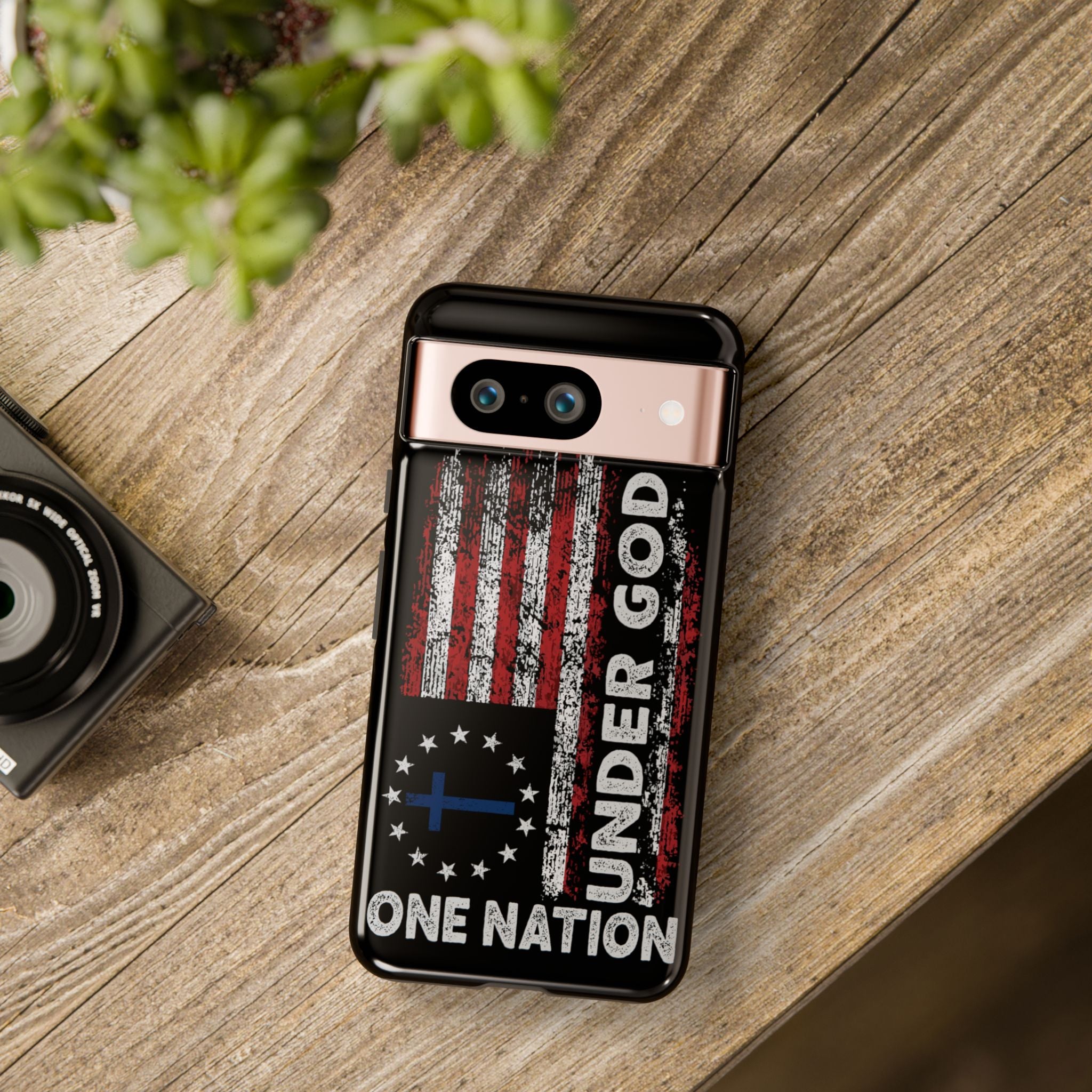 One Nation Under God American Flag - Tough Guard Google Pixel Case