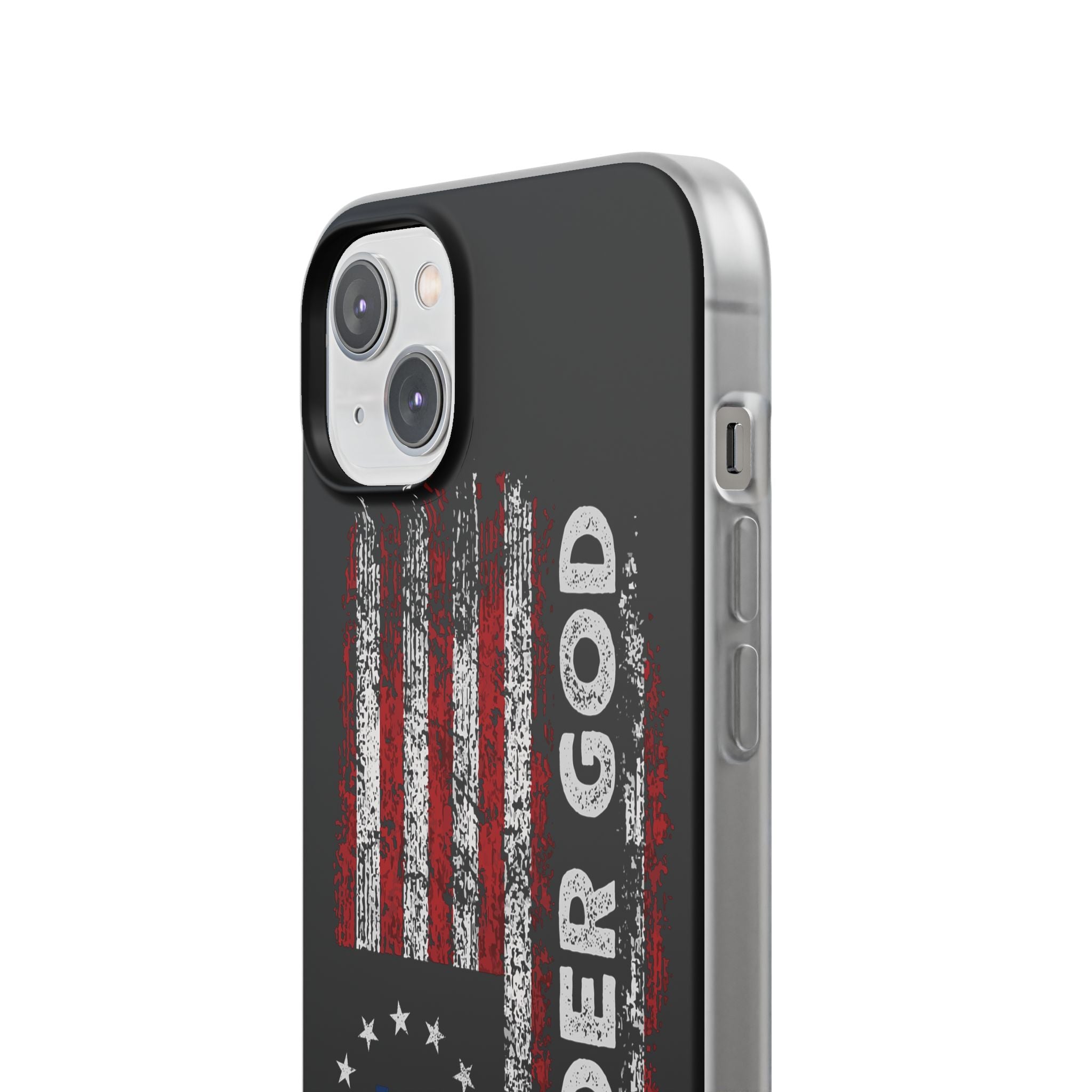 One Nation Under God American Flag - Flexi Case Apple iPhone Case