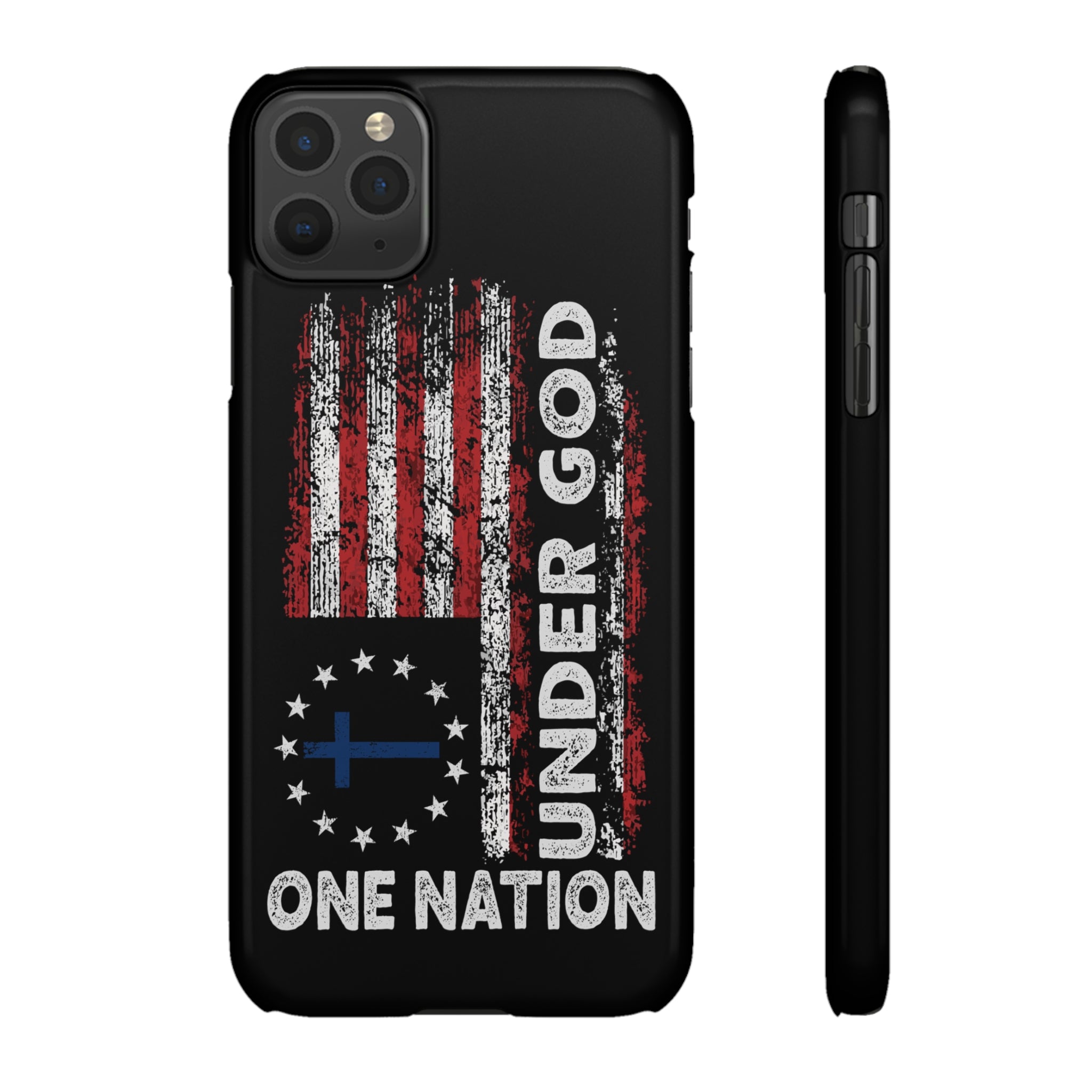 One Nation Under God American Flag - Snap Case Apple iPhone Case