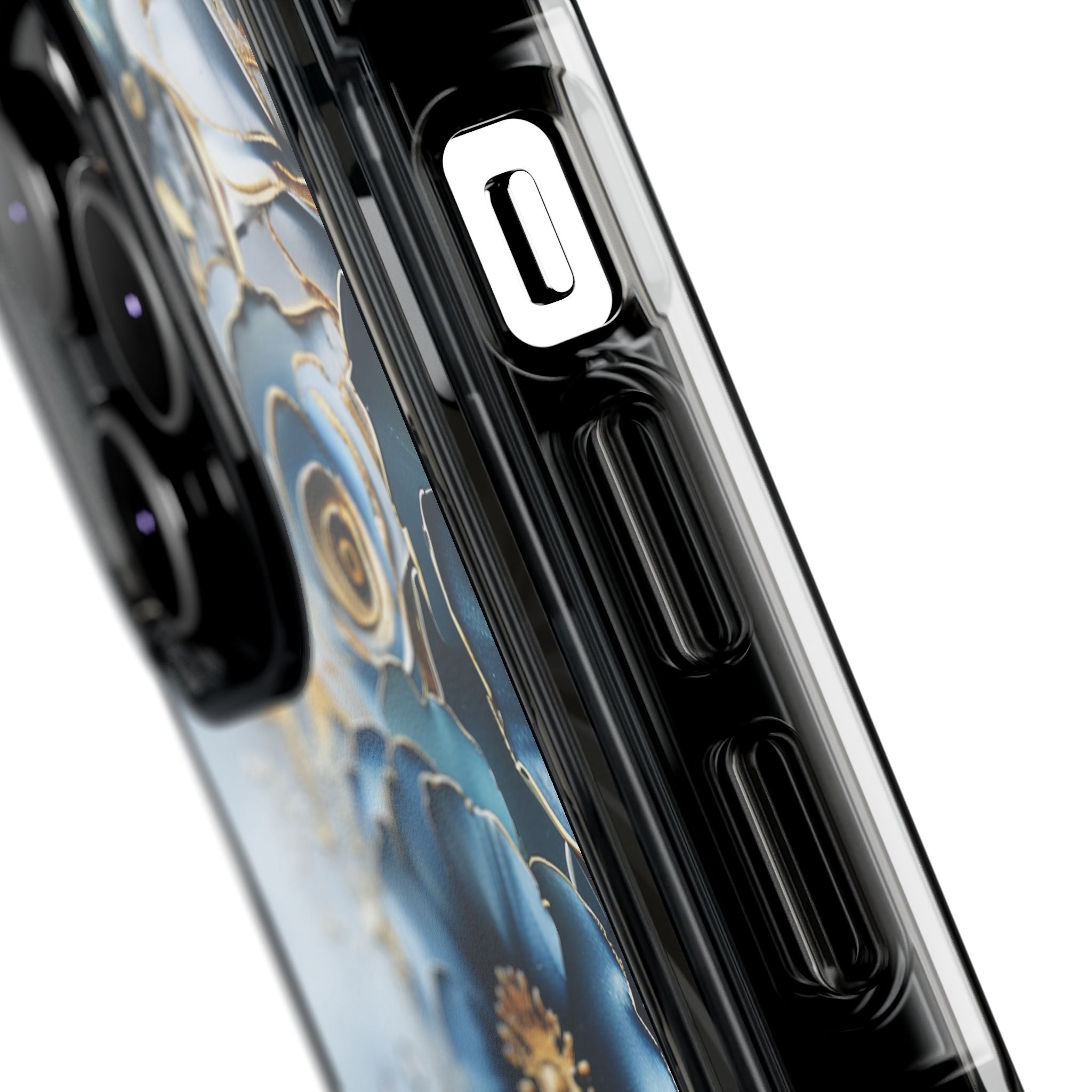 Blooming Blue Floral Bouquet - Magnetic Crystal Guard Apple iPhone Case