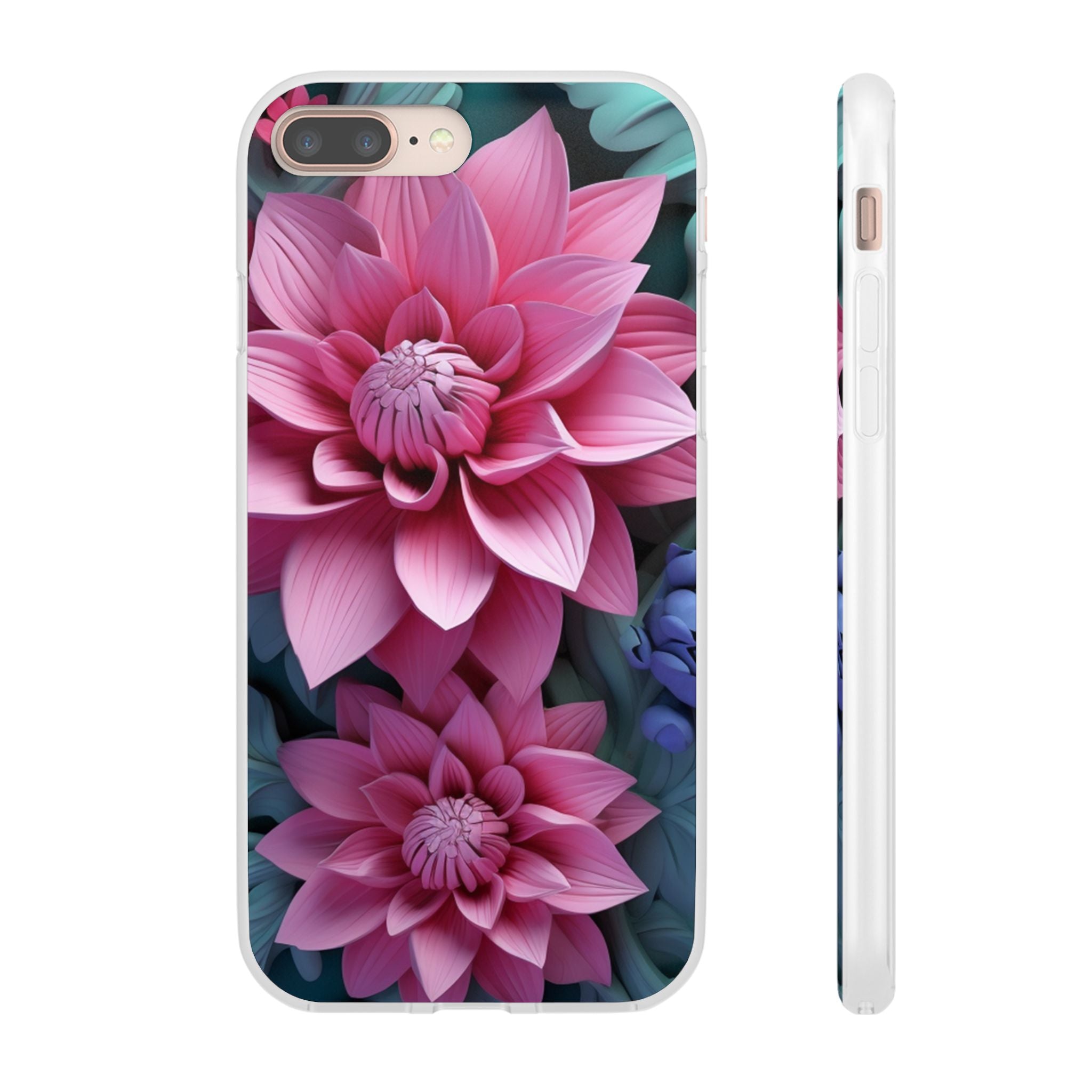 Tropical Pink Flower Flexi Case - Apple iPhone Case