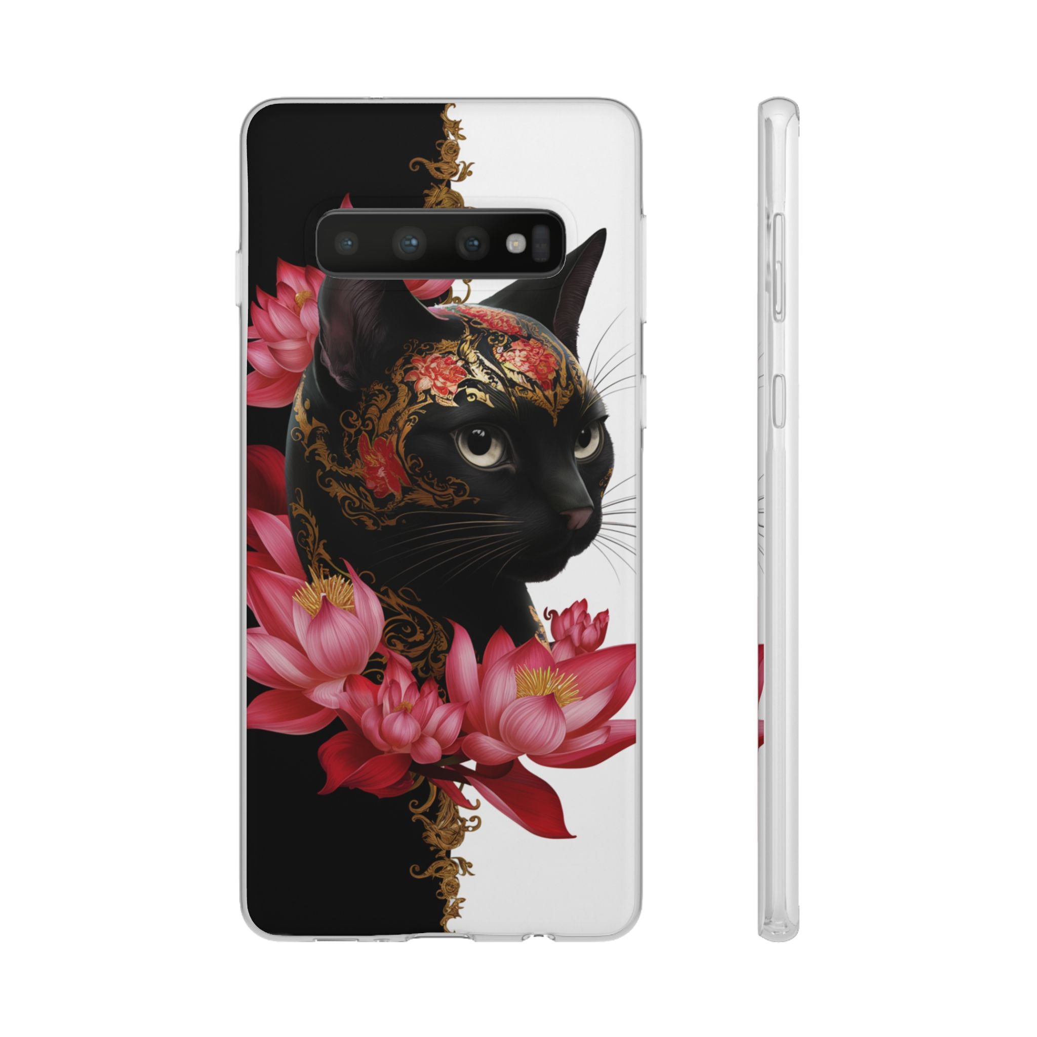 Yin & Yang Mystic Cat - Flexi Case Samsung Galaxy Case