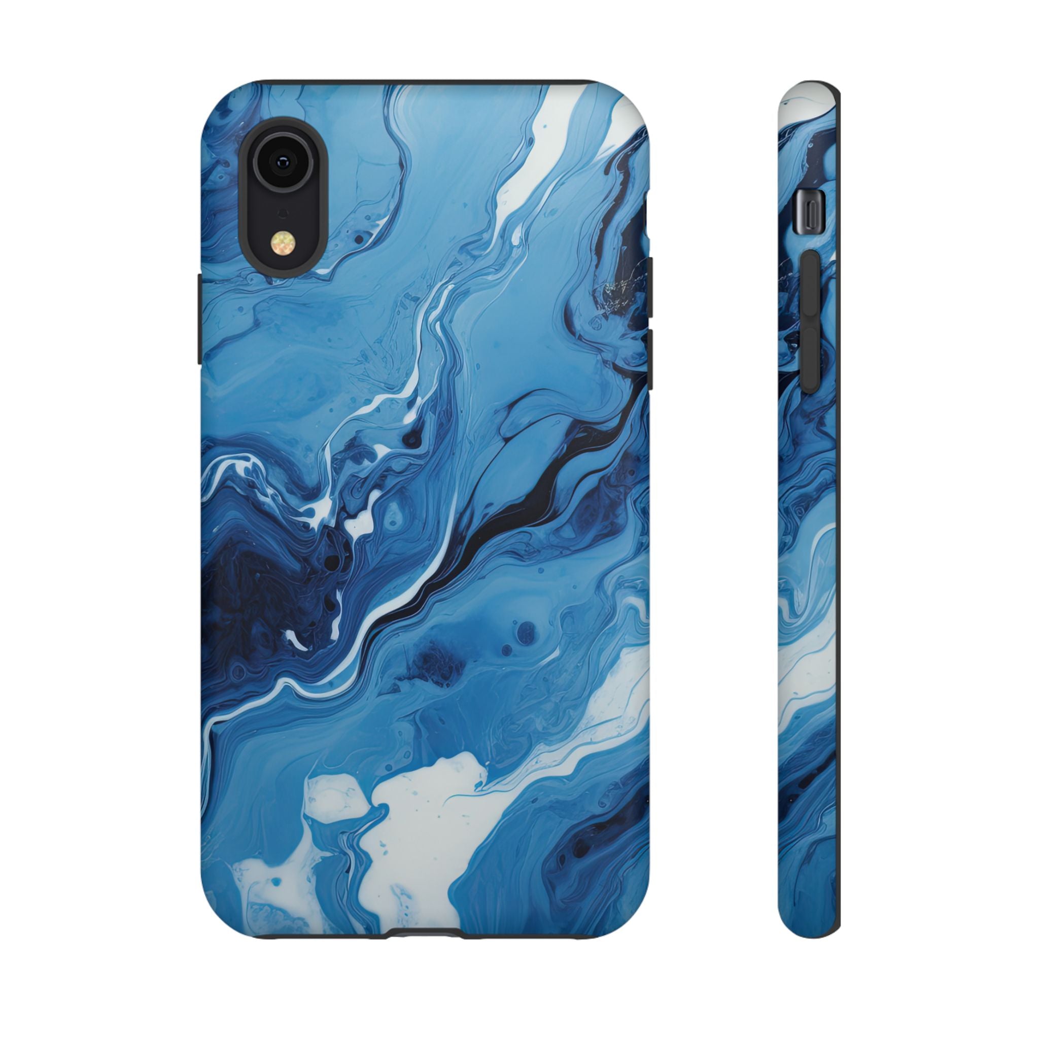Blue Ocean Wave Marble - Tough Guard Apple iPhone Case