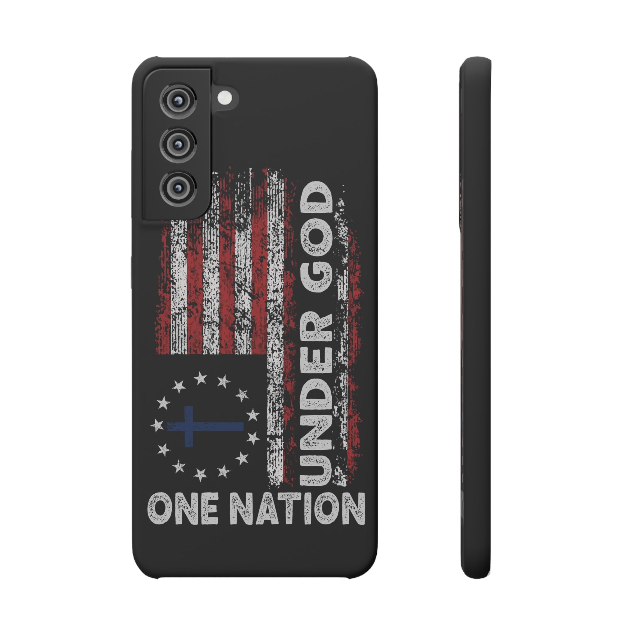 One Nation Under God American Flag - Snap Case Samsung Galaxy Case