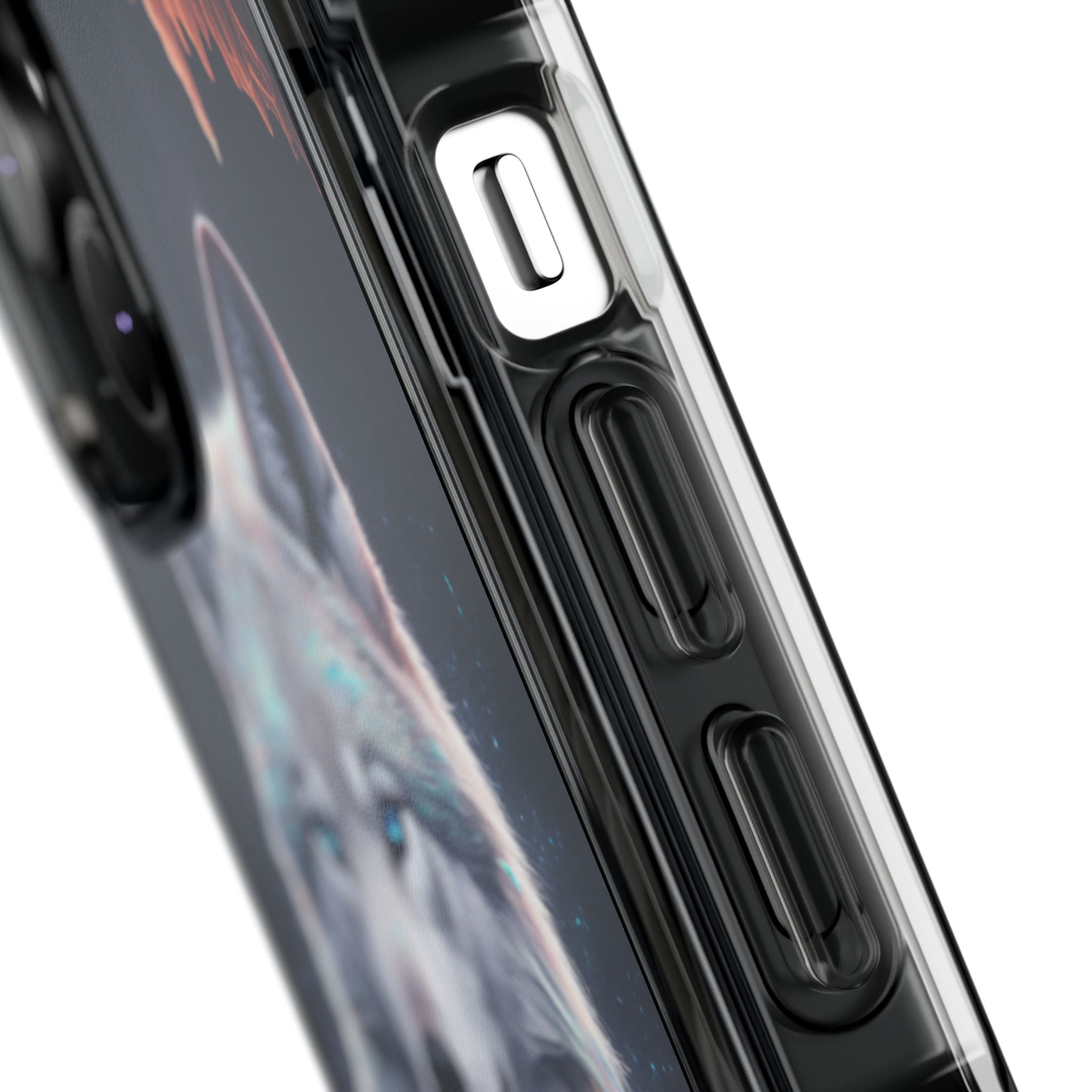 Majestic Guardian Wolf - Magnetic Crystal Guard Apple iPhone Case
