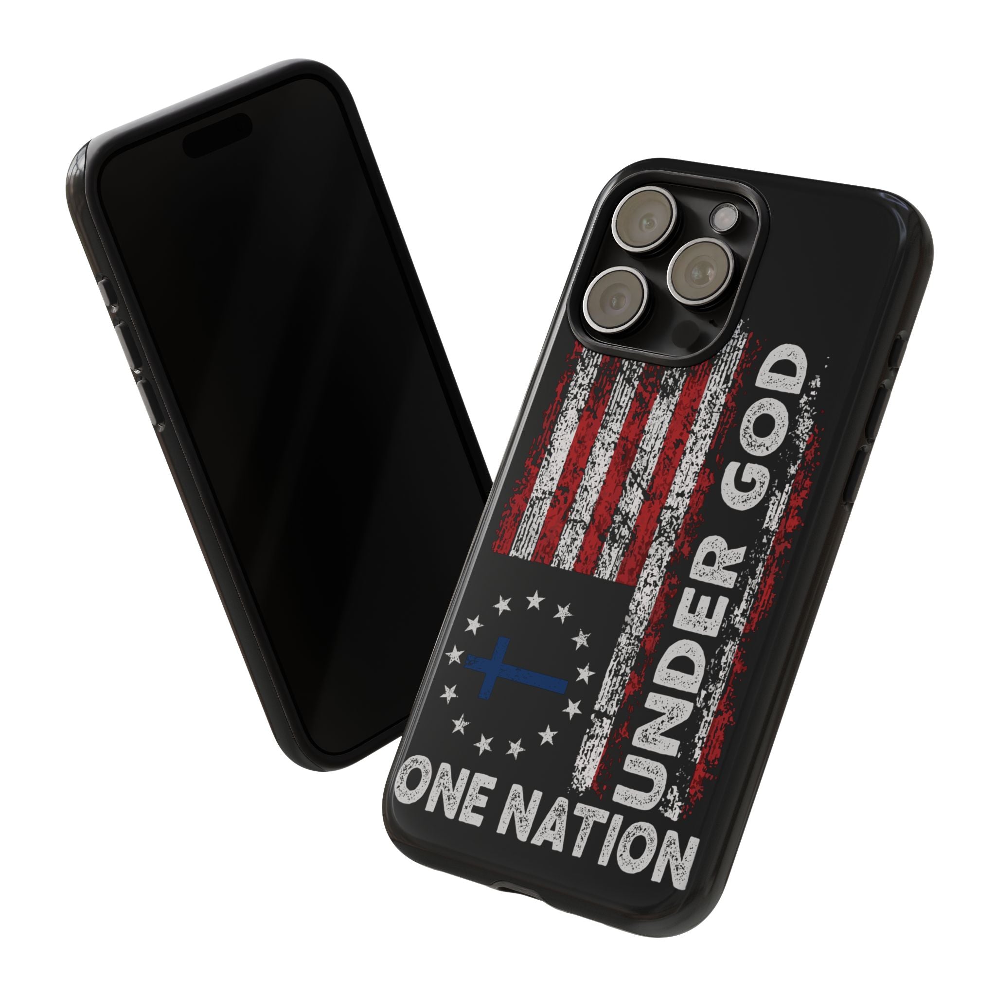 One Nation Under God American Flag - Tough Guard Apple iPhone Case