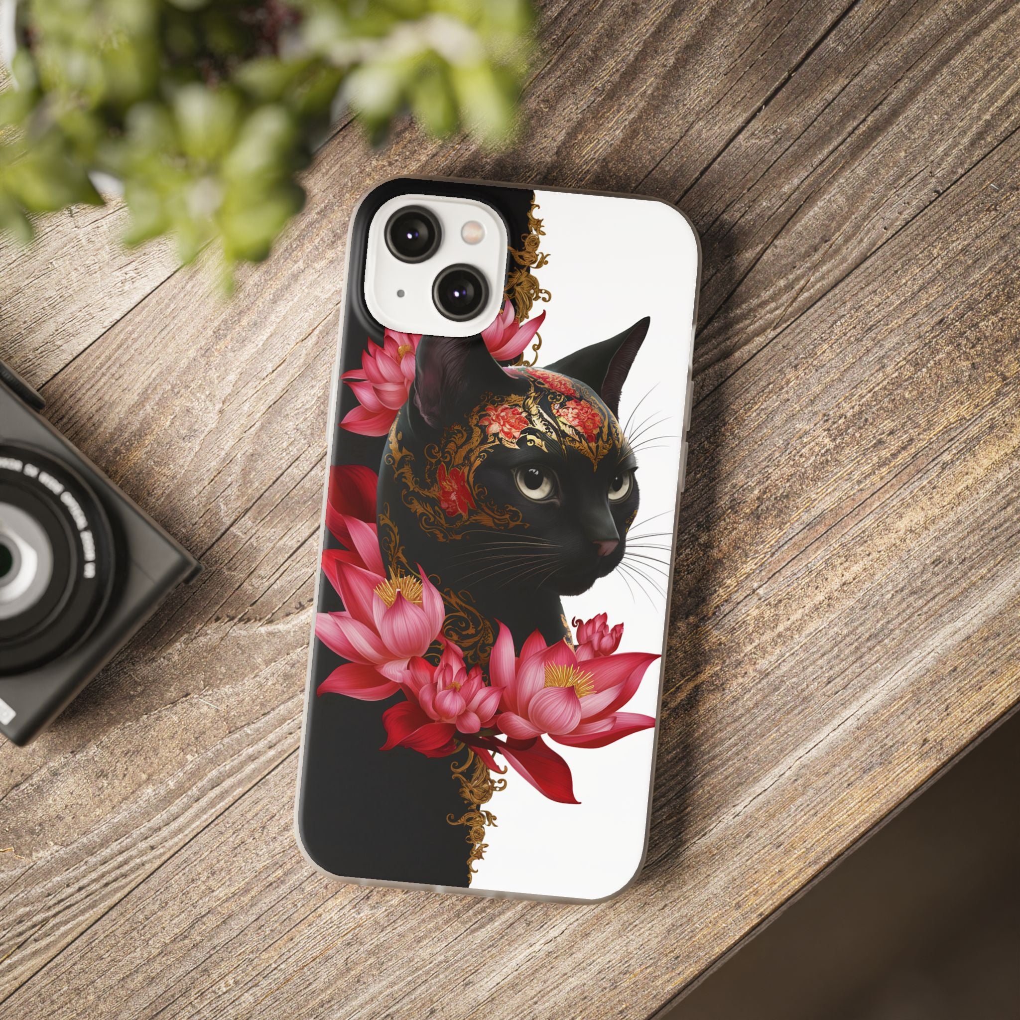 Yin & Yang Mystic Cat - Flexi Case Apple iPhone Case