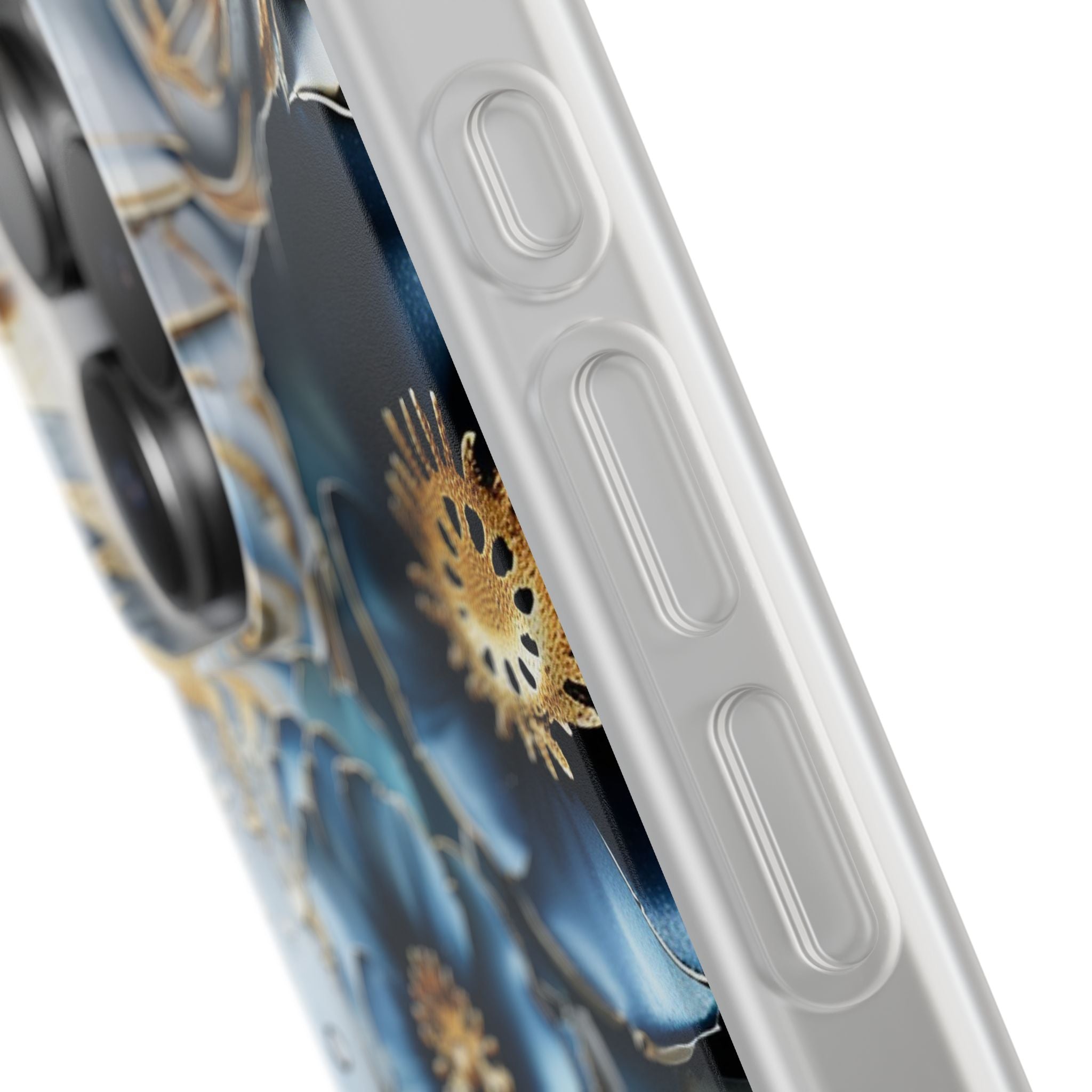 Blue Blooming Flowers Flexi Case - Apple iPhone Case