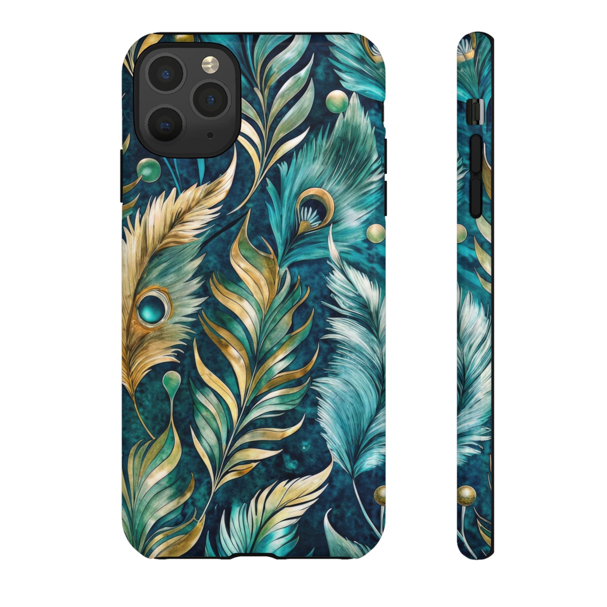 Peacock Feathers - Tough Guard Apple iPhone Case