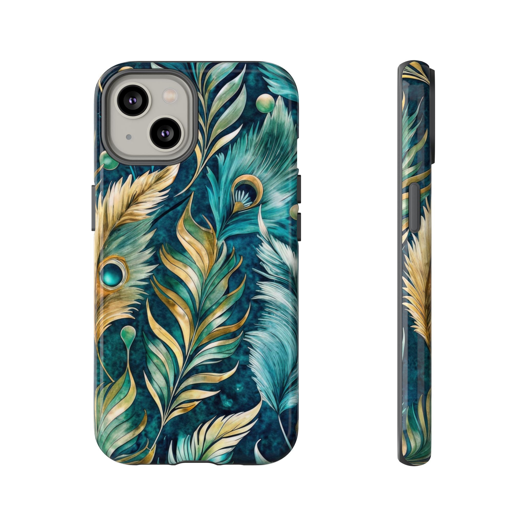 Peacock Feathers - Tough Guard Apple iPhone Case
