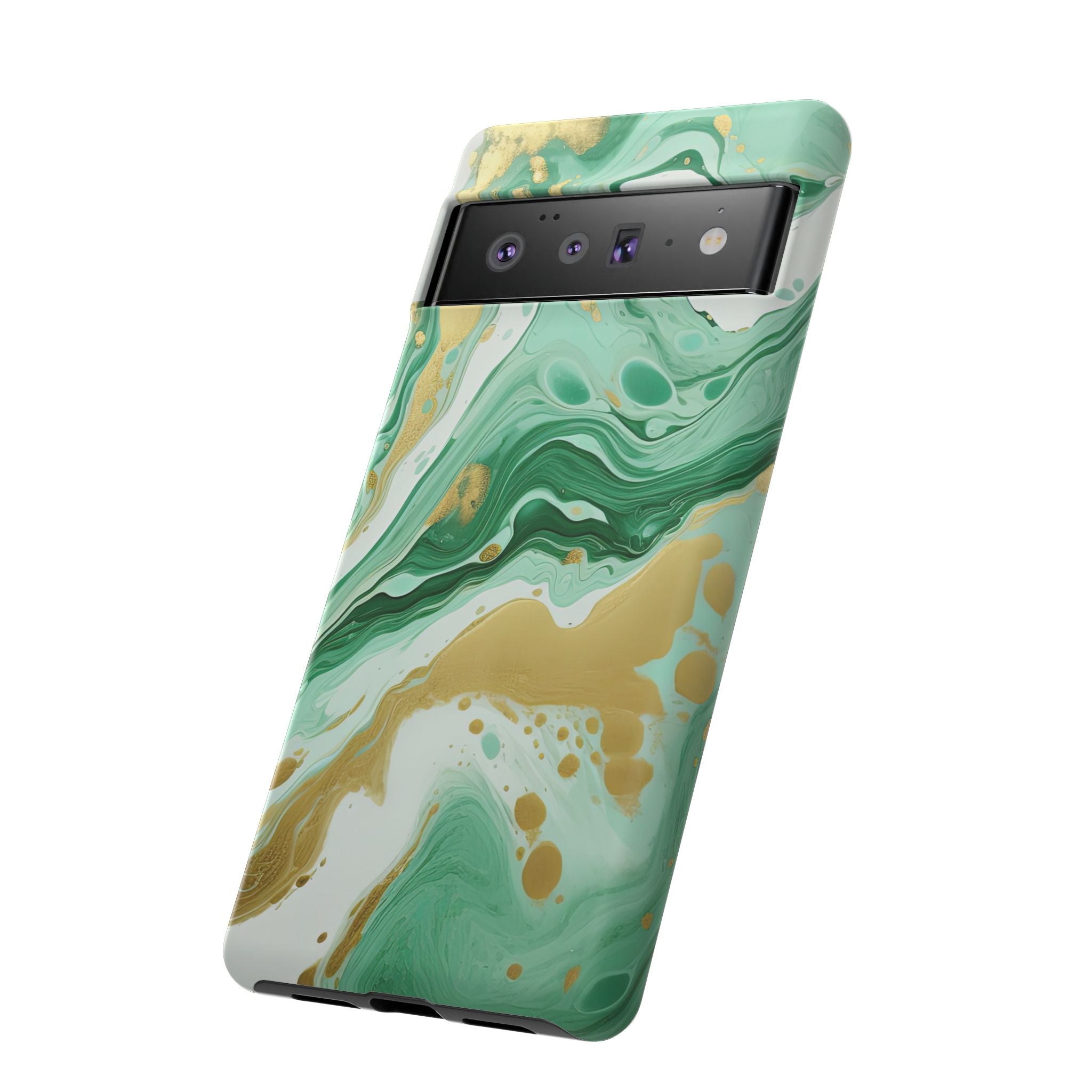 Emerald Gold Marble - Tough Guard Google Pixel Case