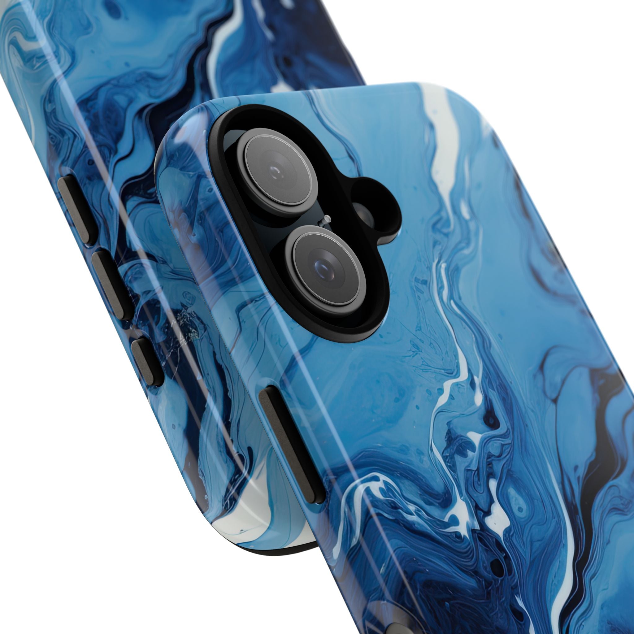 Blue Ocean Wave Marble - Tough Guard Apple iPhone Case