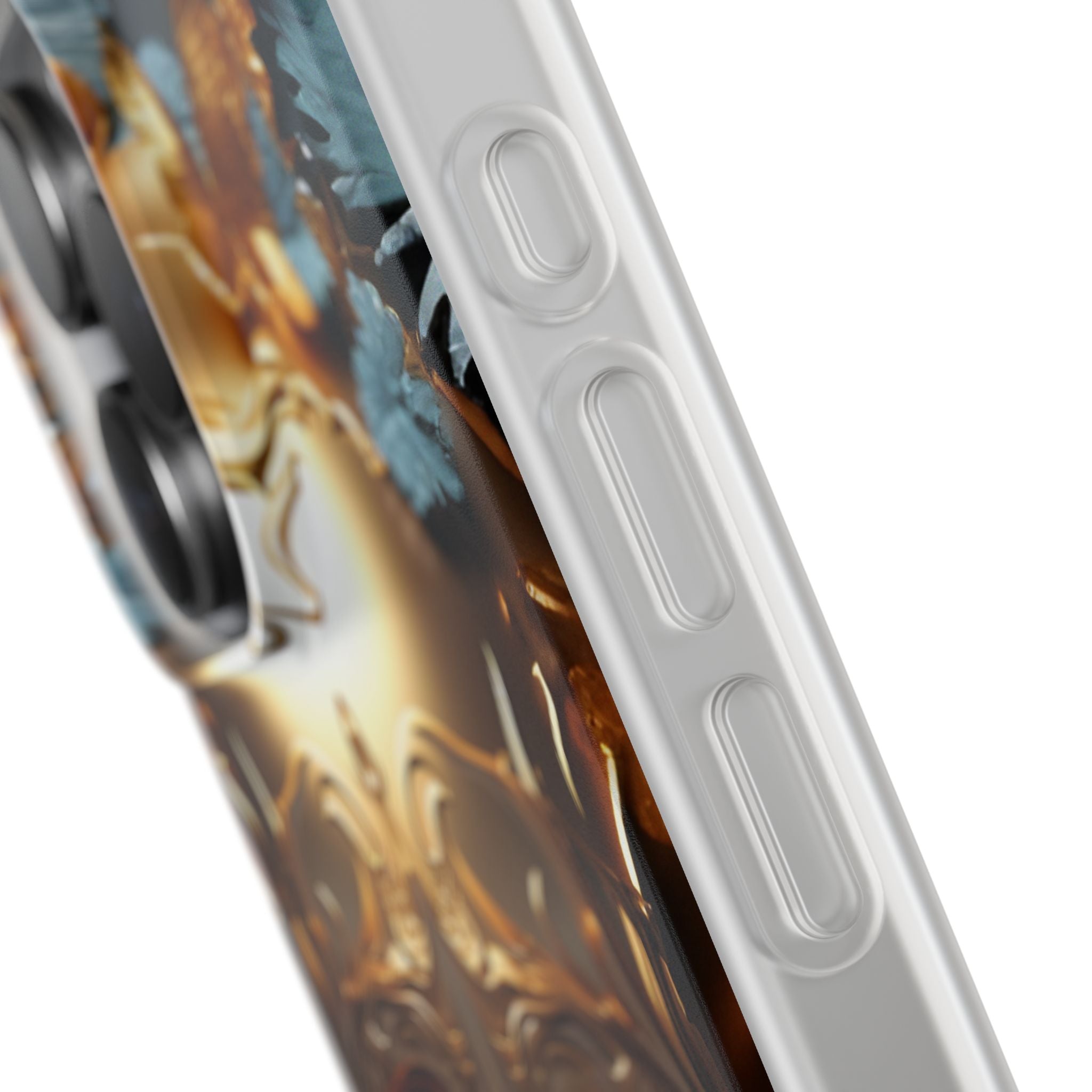 Golden Skull Floral & Butterflies Flexi Case - Apple iPhone Case