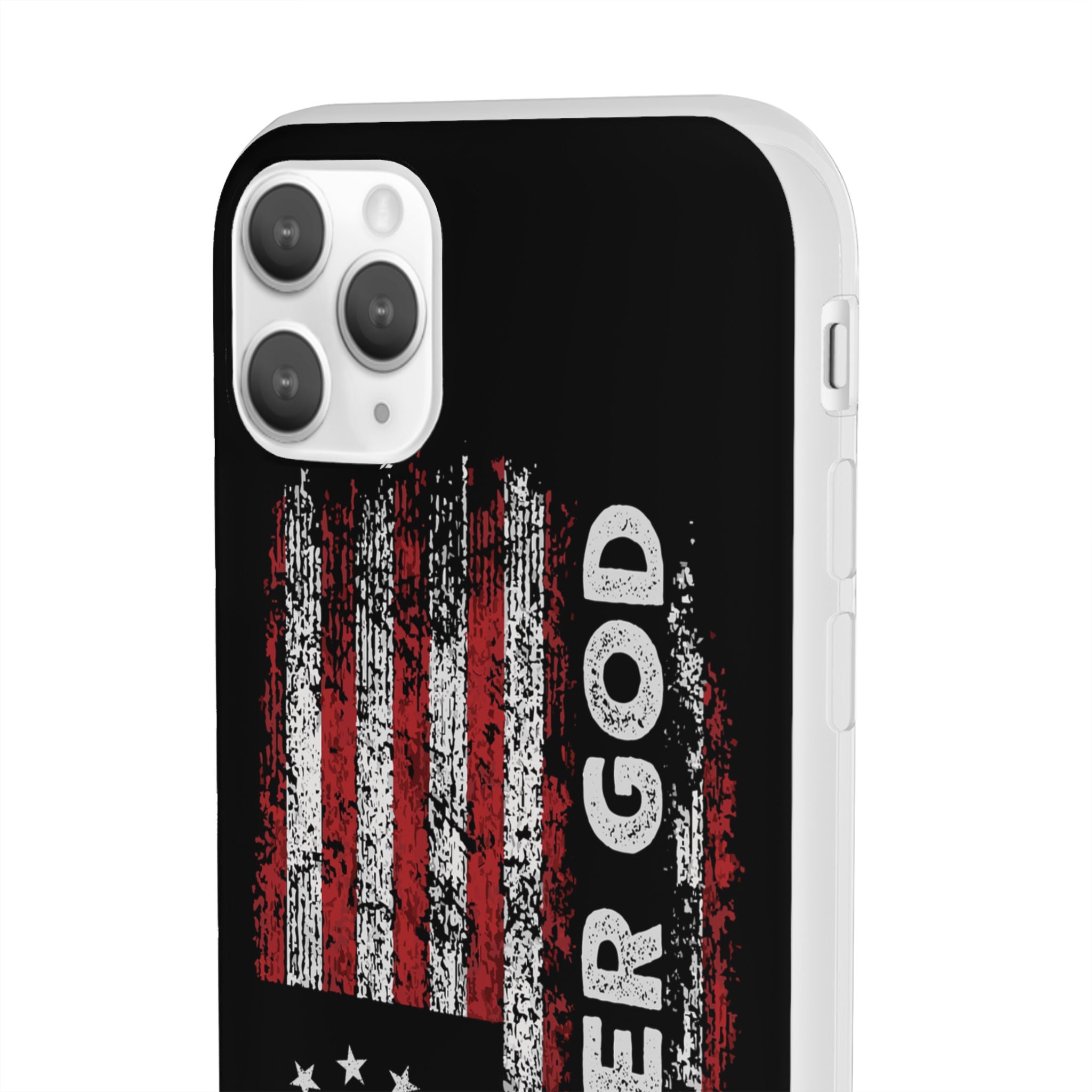 One Nation Under God American Flag - Flexi Case Apple iPhone Case
