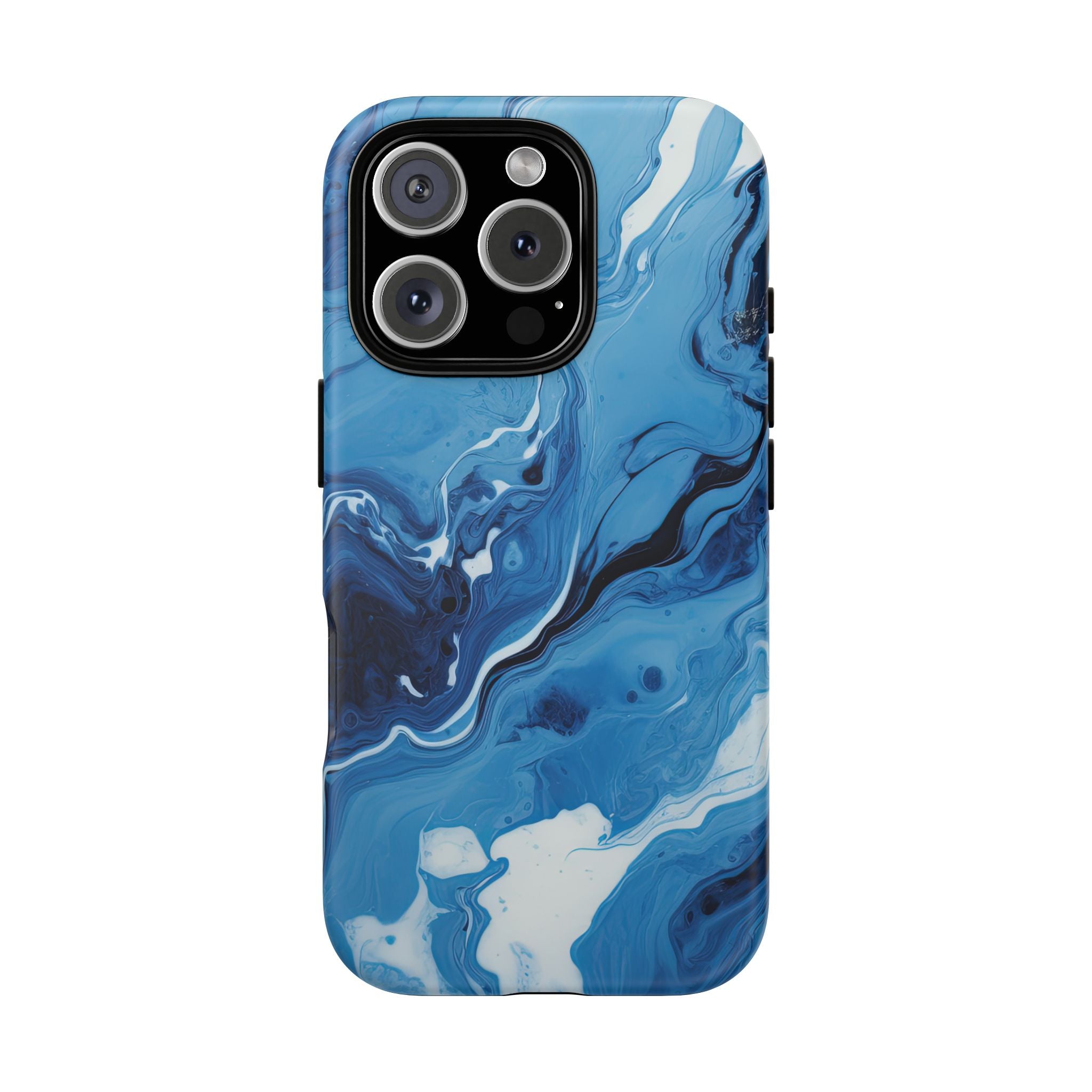 Blue Ocean Wave Marble - Tough Guard Apple iPhone Case
