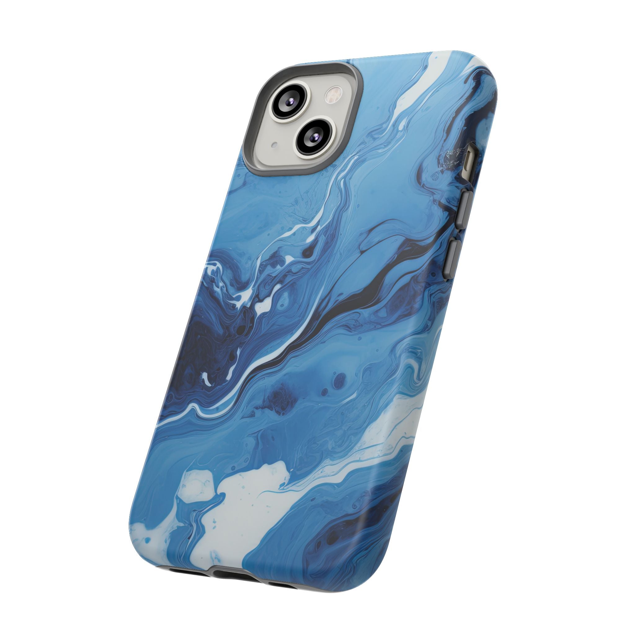Blue Ocean Wave Marble - Tough Guard Apple iPhone Case