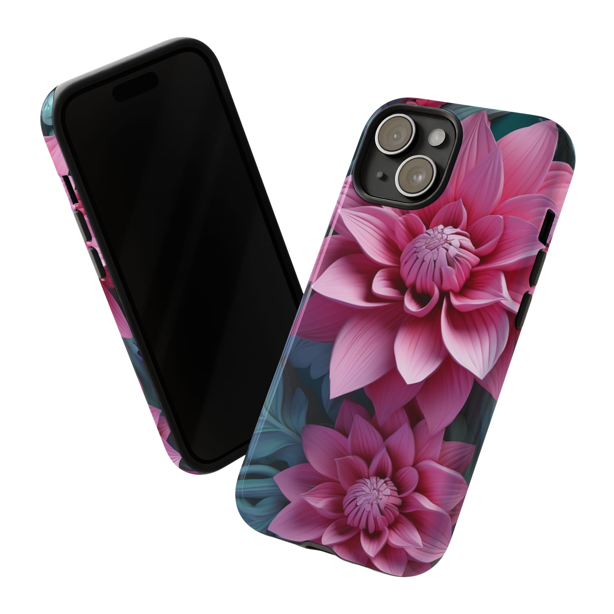 Tropical Pink Flower - Tough Guard Apple iPhone Case