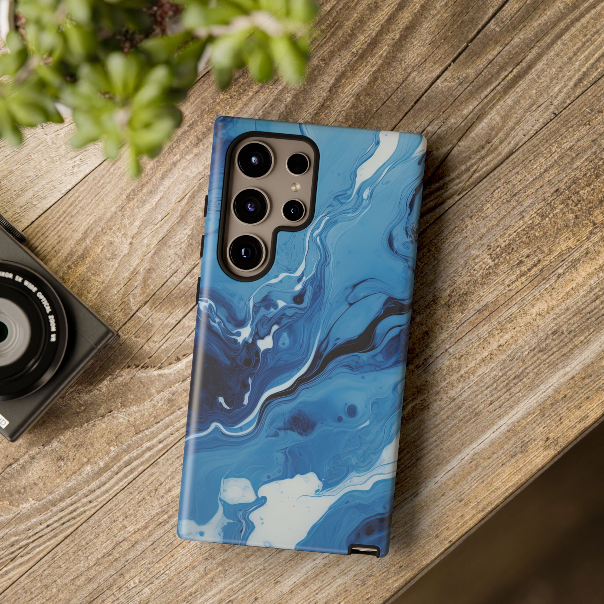Blue Ocean Wave Marble - Tough Guard Samsung Galaxy Case