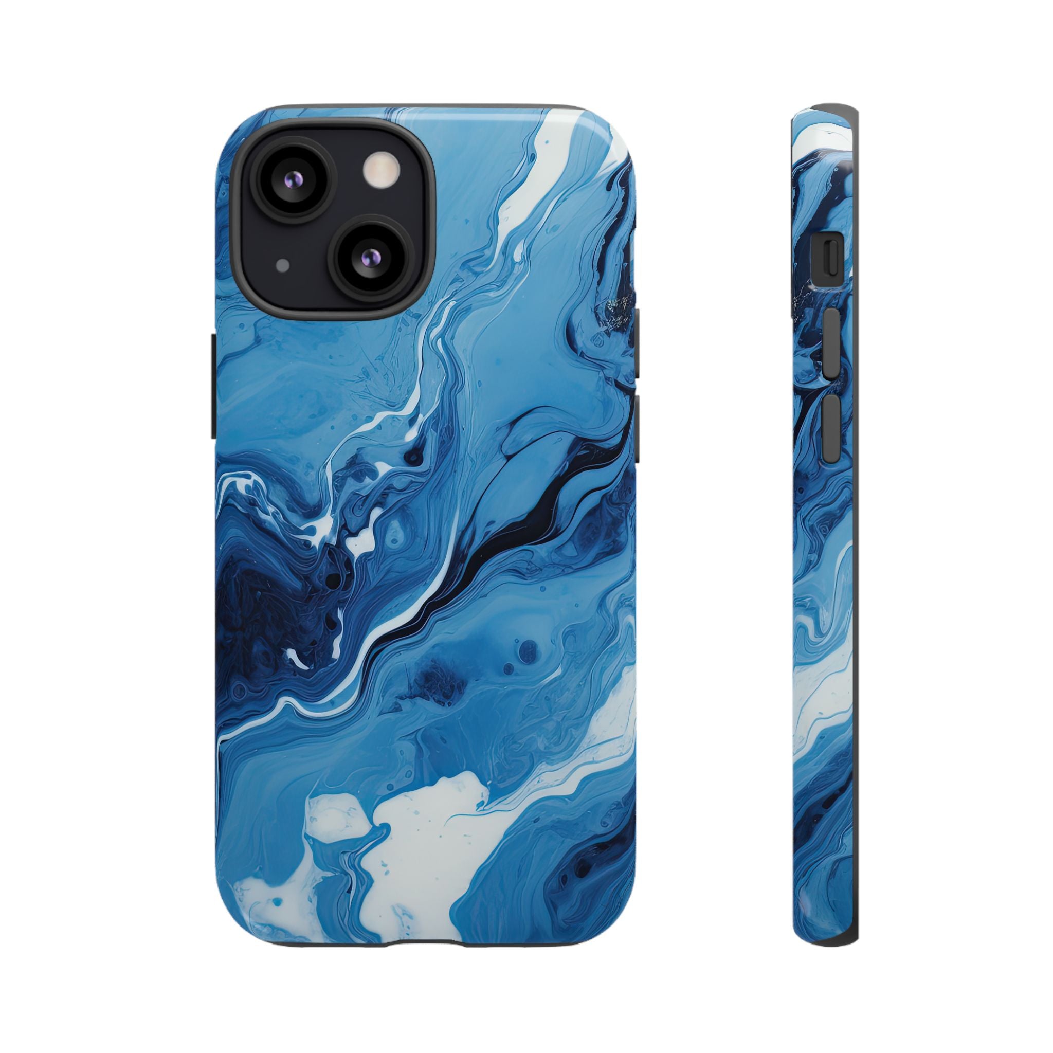 Blue Ocean Wave Marble - Tough Guard Apple iPhone Case