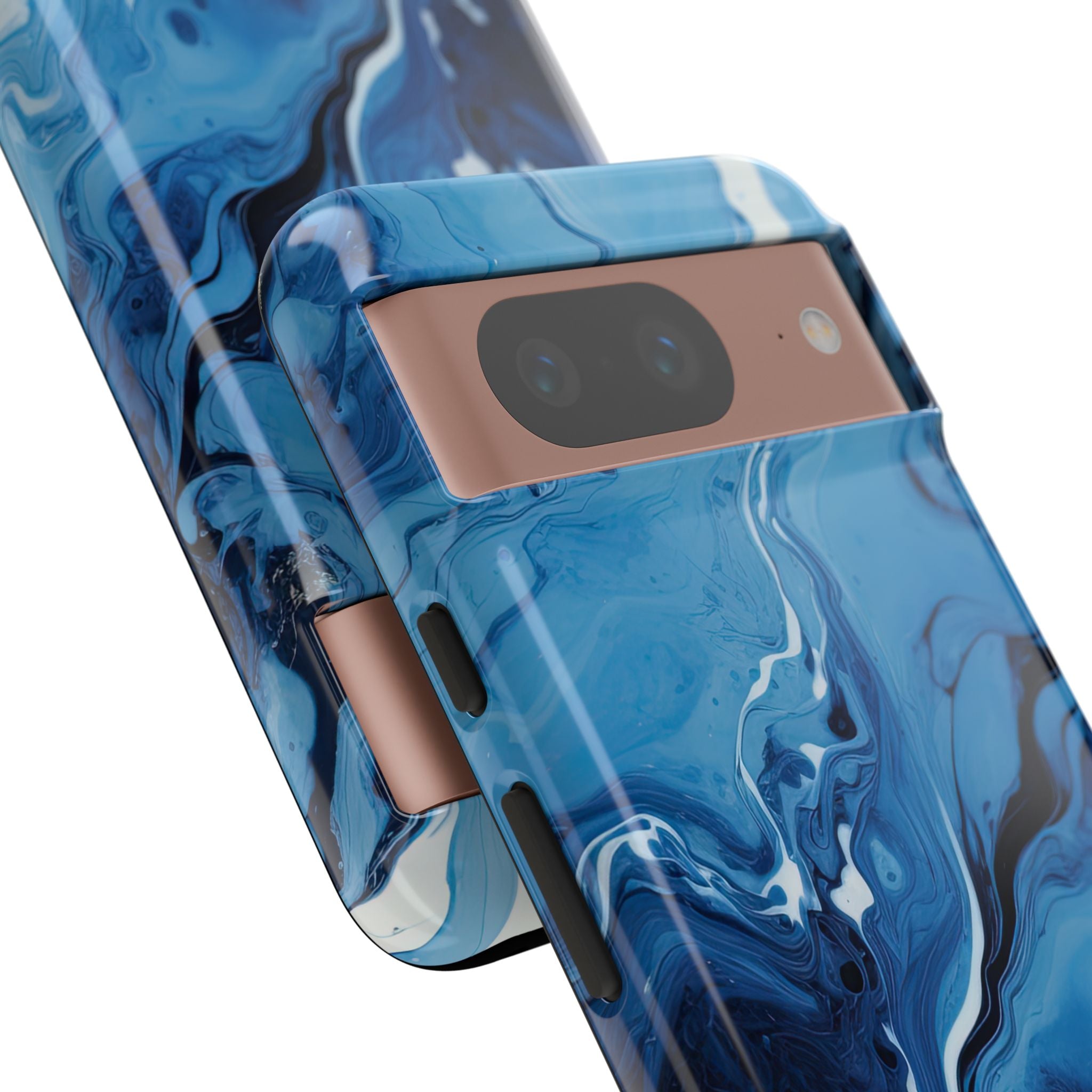 Blue Ocean Wave Marble - Tough Guard Google Pixel Case