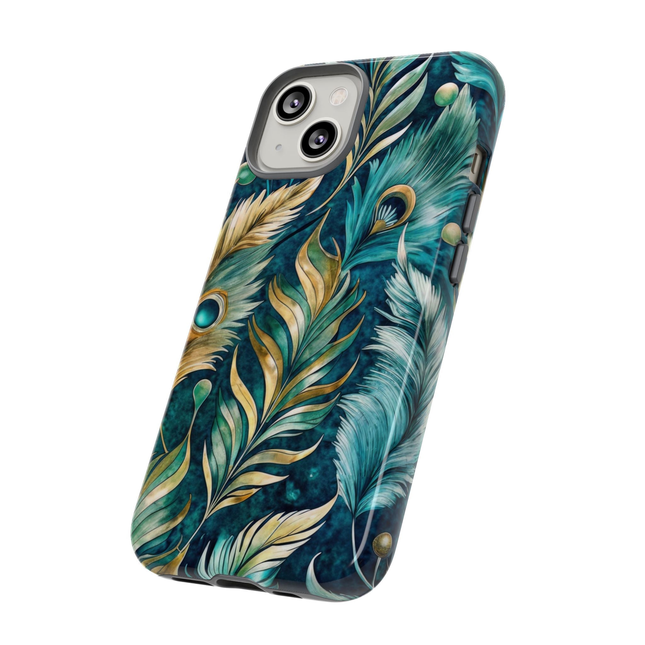 Peacock Feathers - Tough Guard Apple iPhone Case
