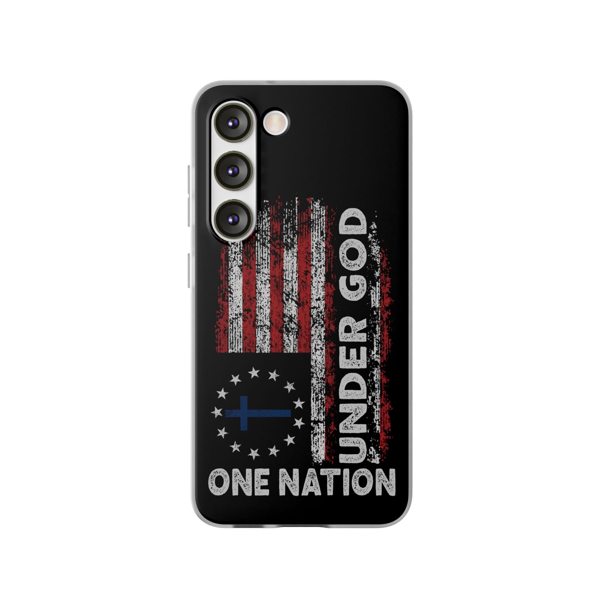 One Nation Under God American Flag - Flexi Case Samsung Galaxy Case