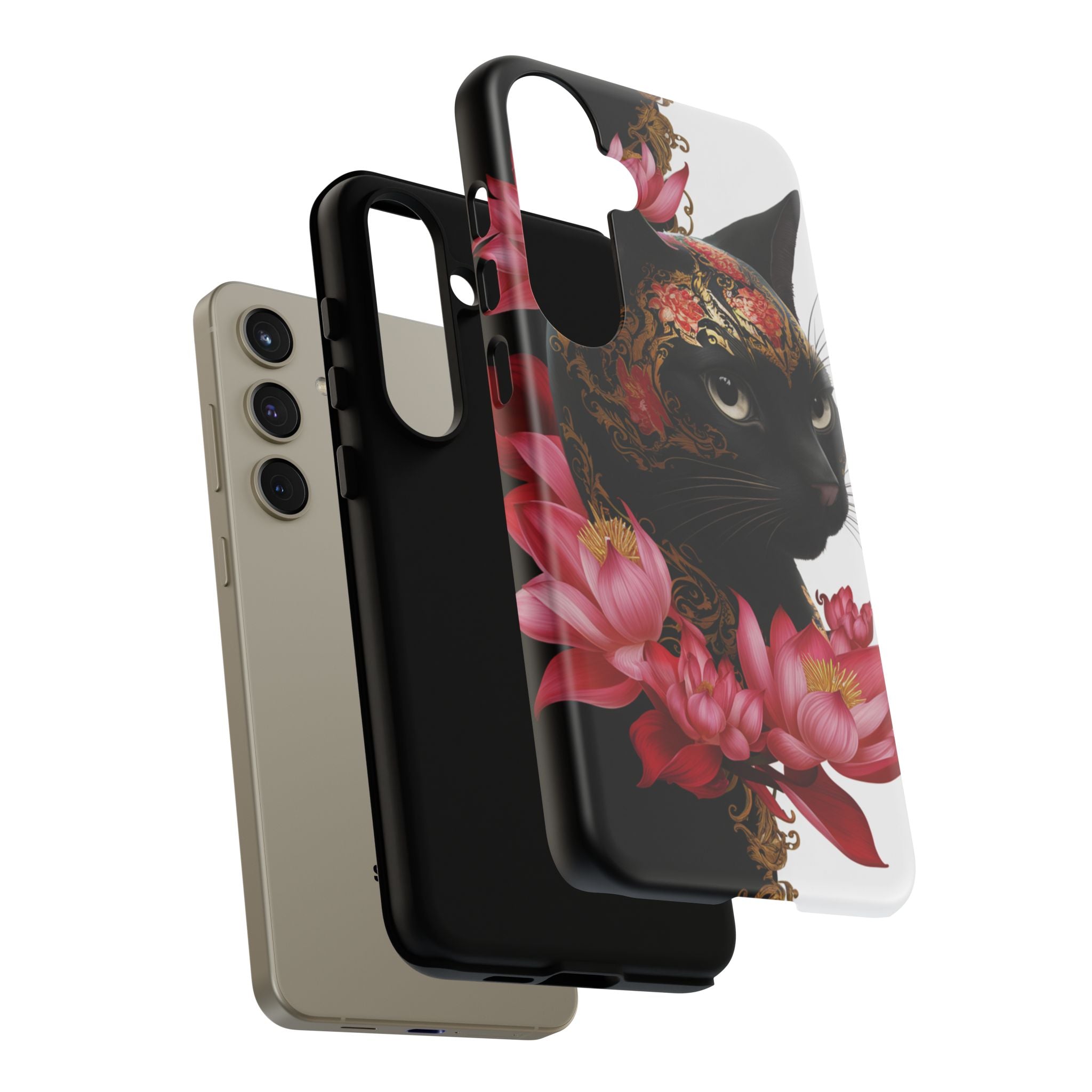 Yin & Yang Mystic Cat - Tough Guard Samsung Galaxy Case