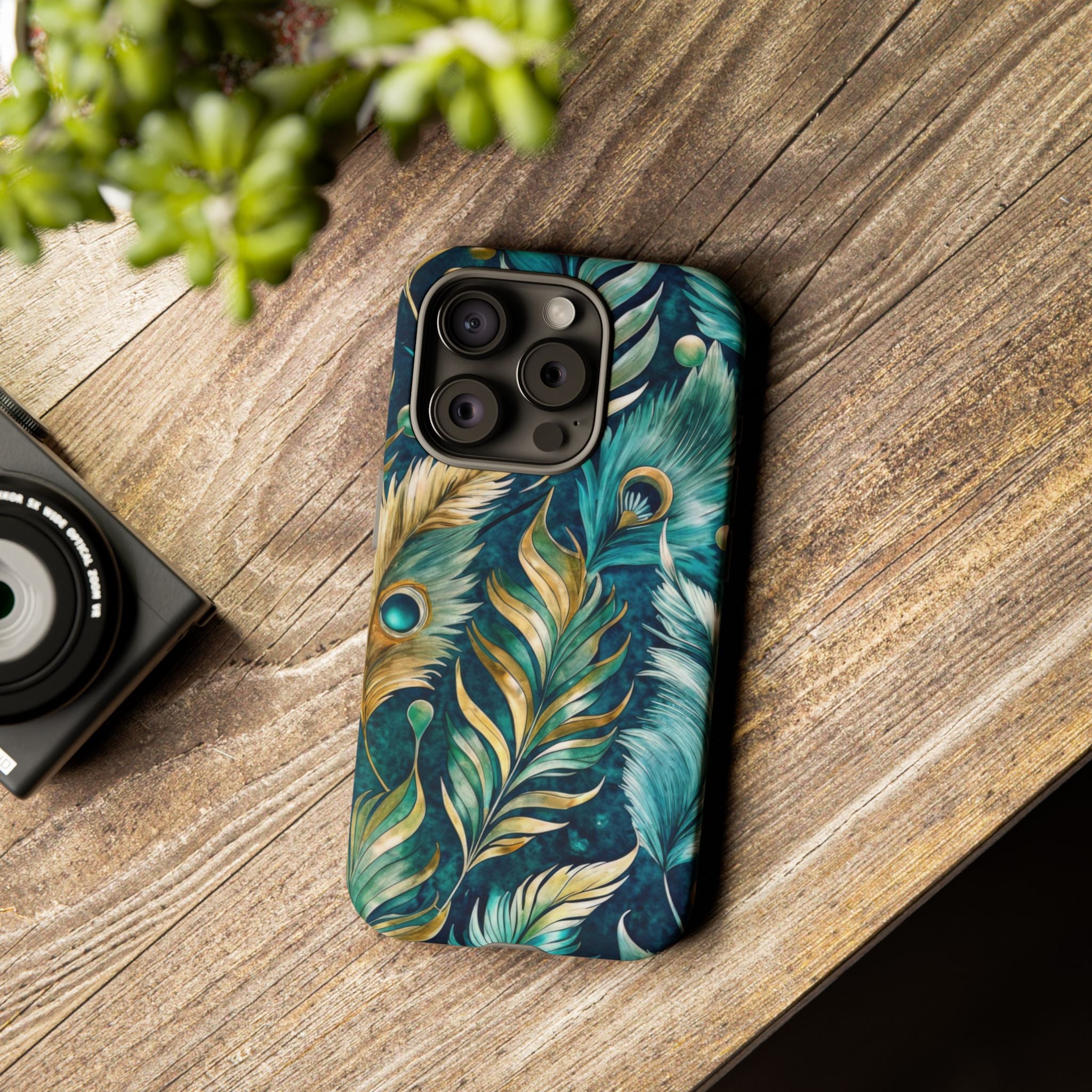 Peacock Feathers - Tough Guard Apple iPhone Case