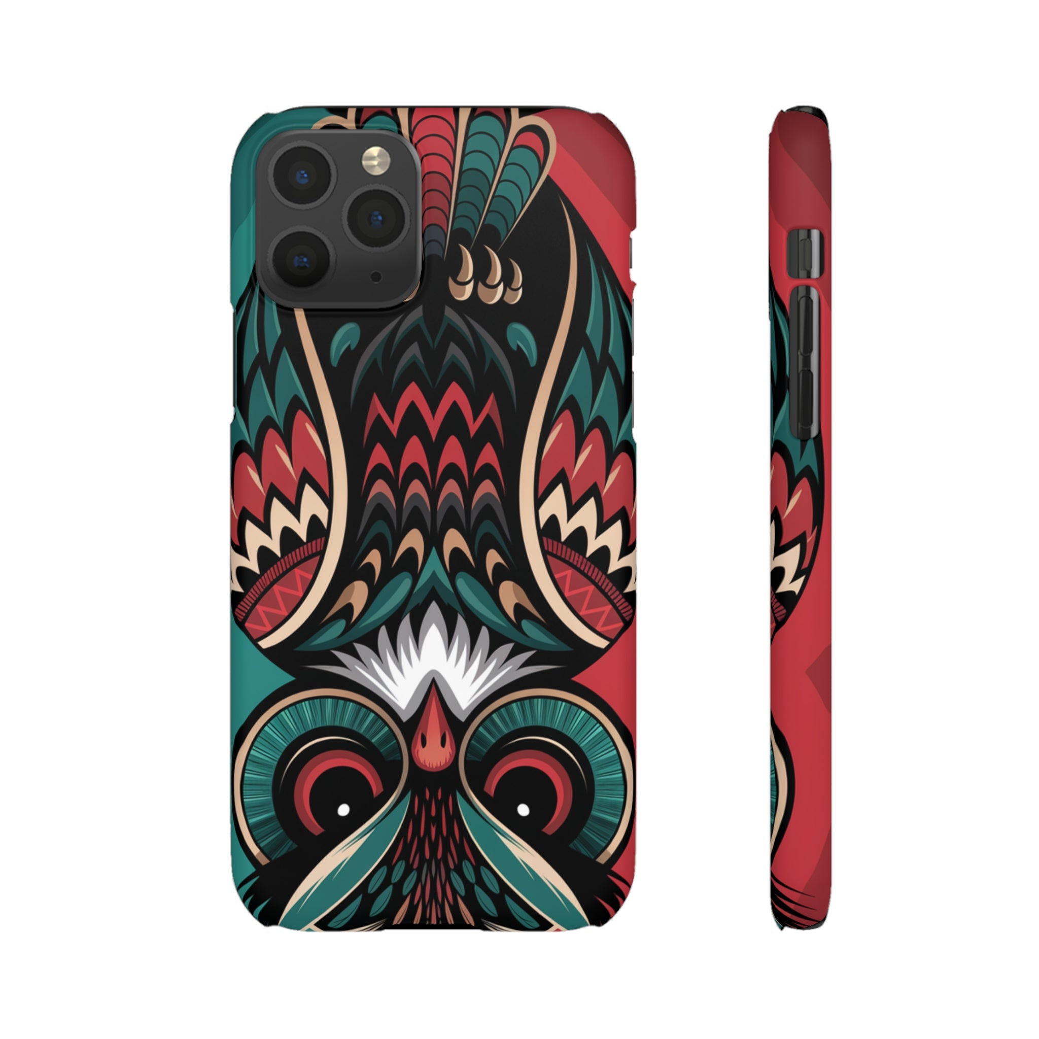 Majestic Haida Native American Owl - Snap Case Apple iPhone Case