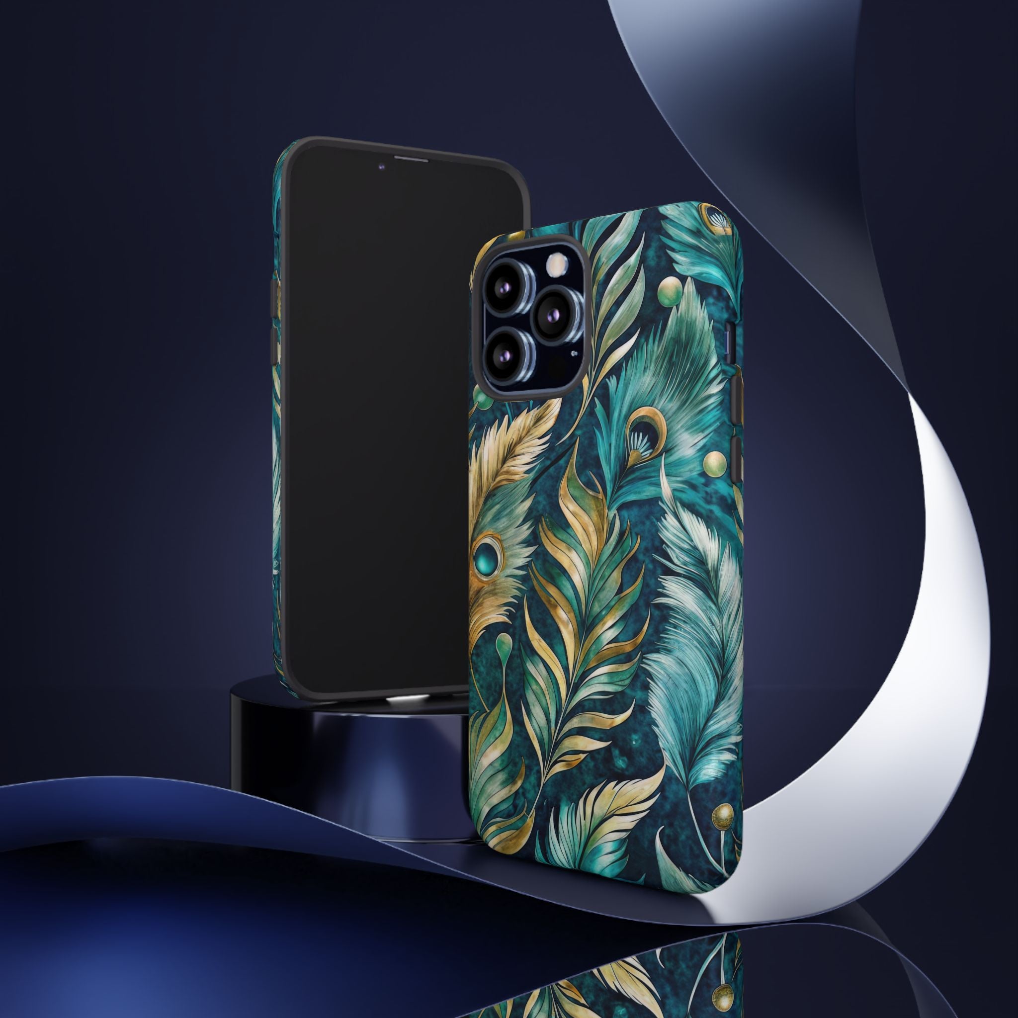 Peacock Feathers - Tough Guard Apple iPhone Case