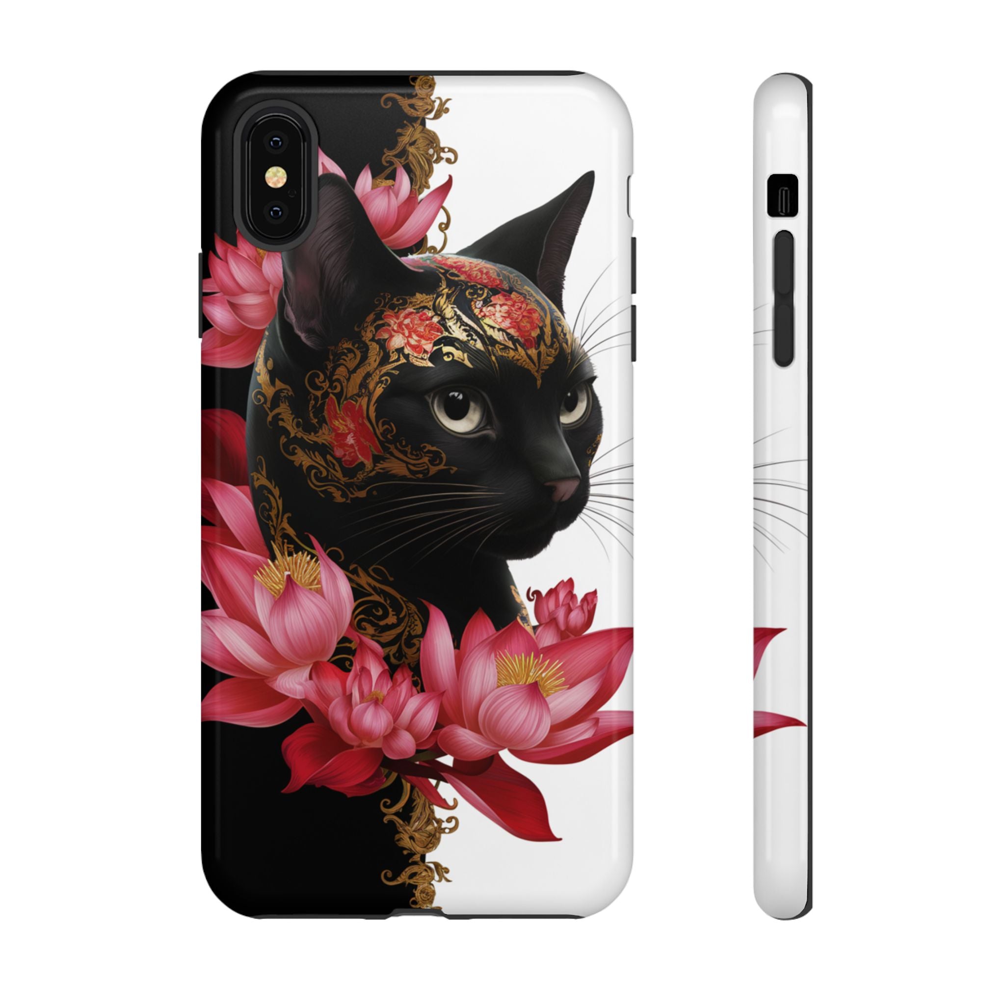 Yin & Yang Mystic Cat - Tough Guard Apple iPhone Case