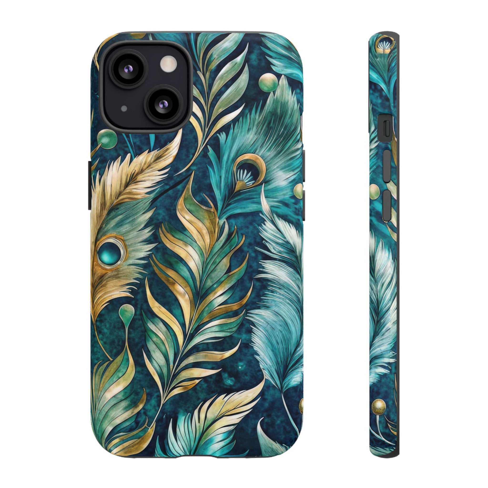 Peacock Feathers - Tough Guard Apple iPhone Case