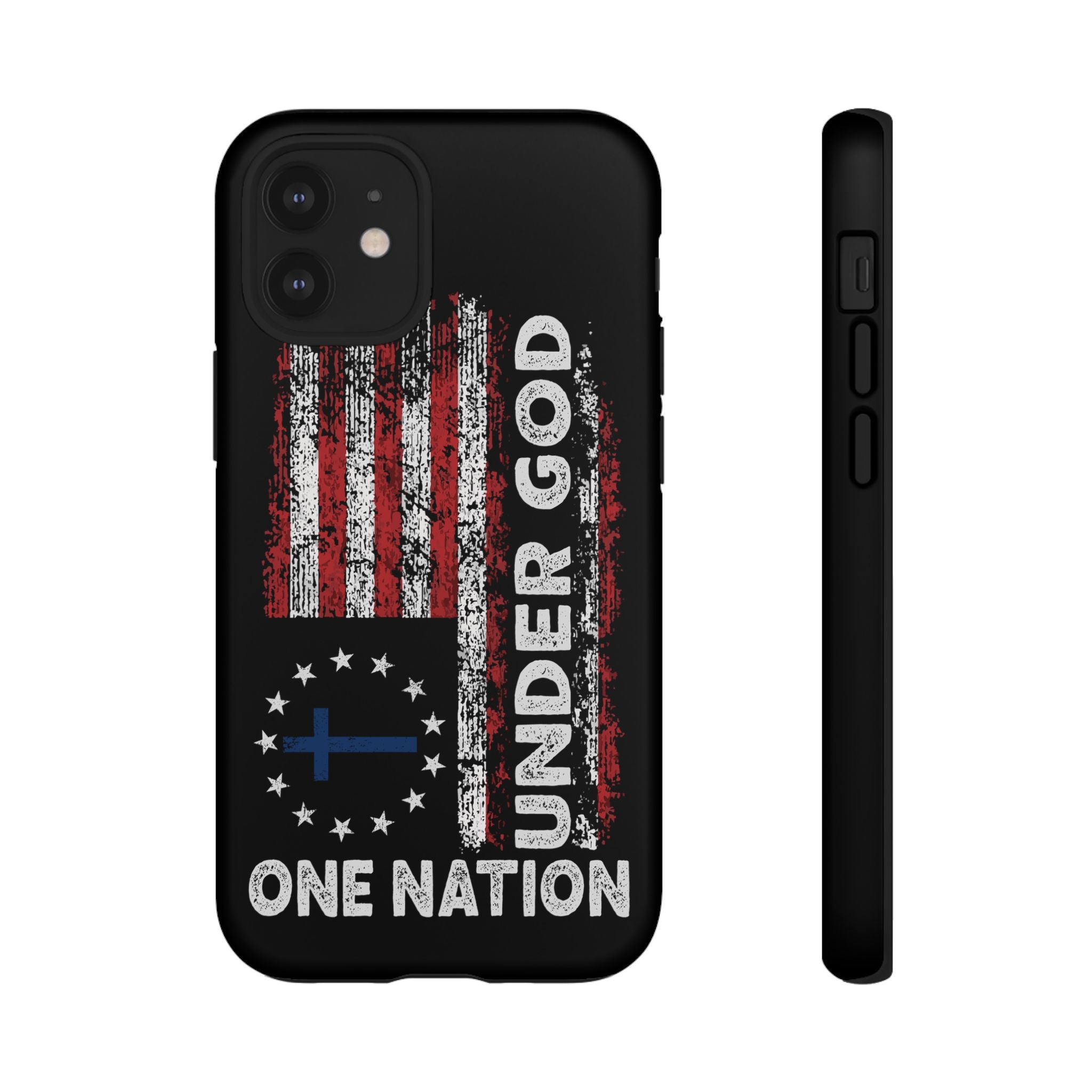 One Nation Under God American Flag - Tough Guard Apple iPhone Case