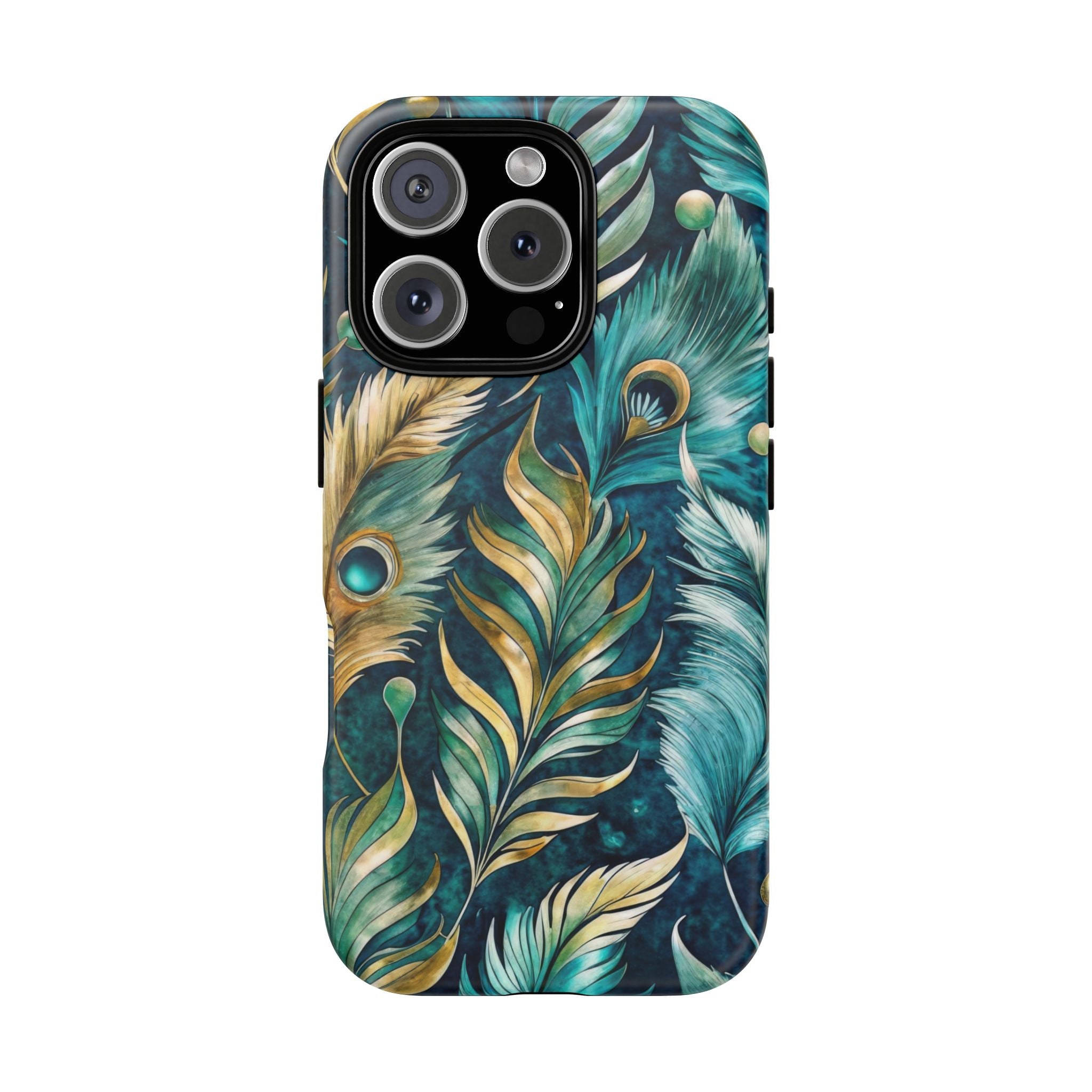 Peacock Feathers - Tough Guard Apple iPhone Case
