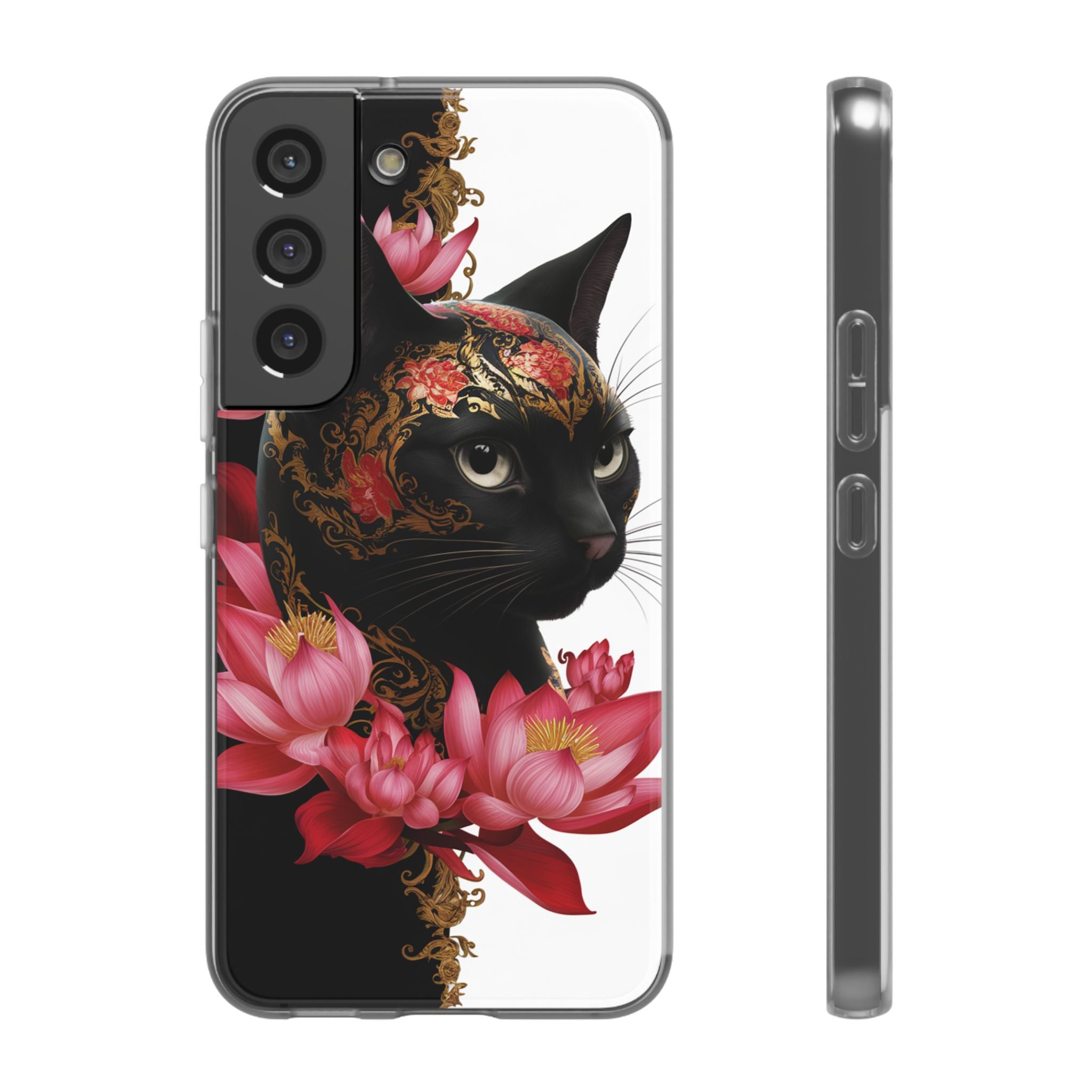 Yin & Yang Mystic Cat - Flexi Case Samsung Galaxy Case