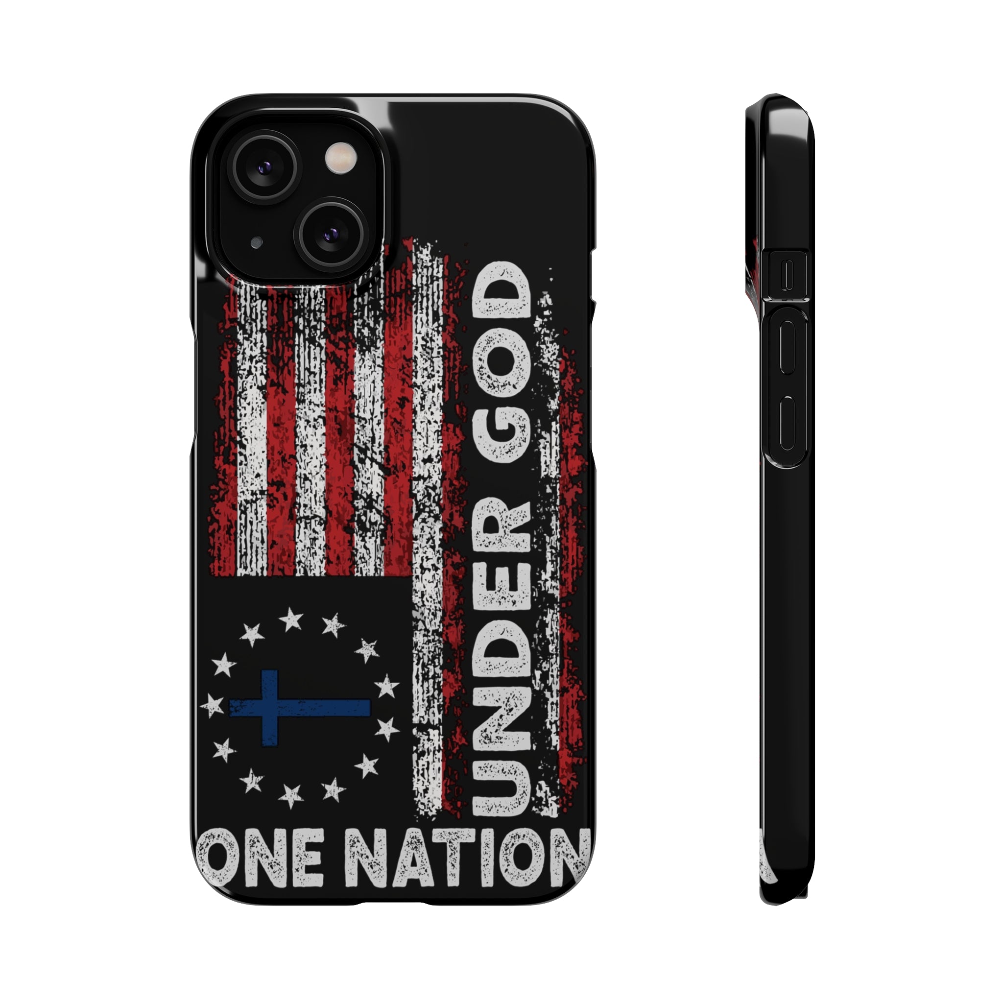 One Nation Under God American Flag - Snap Case Apple iPhone Case