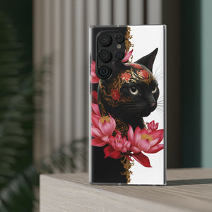 Yin & Yang Mystic Cat - Flexi Case Samsung Galaxy Case