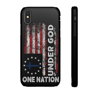One Nation Under God American Flag - Snap Case Apple iPhone Case